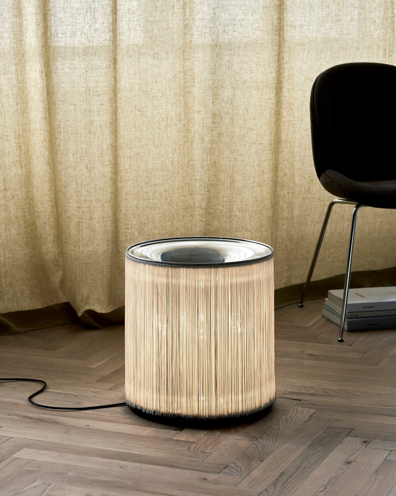 Stojaca lampa MODEL 597 leštené hliník