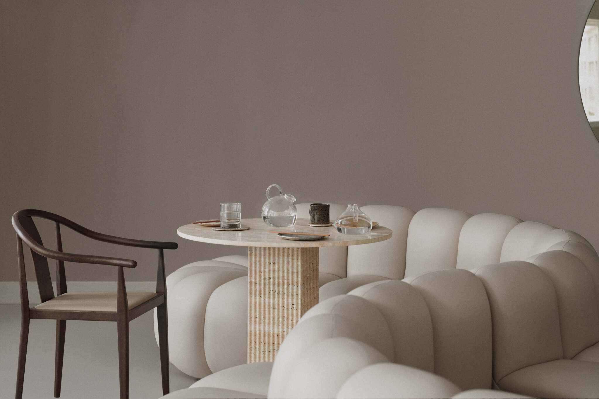 Krzesło tapicerowane SHANGHAI drewno jesionowe