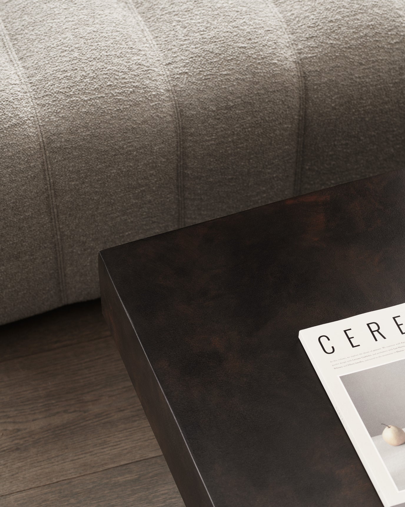 Kávový stolík GEAR béžový betón