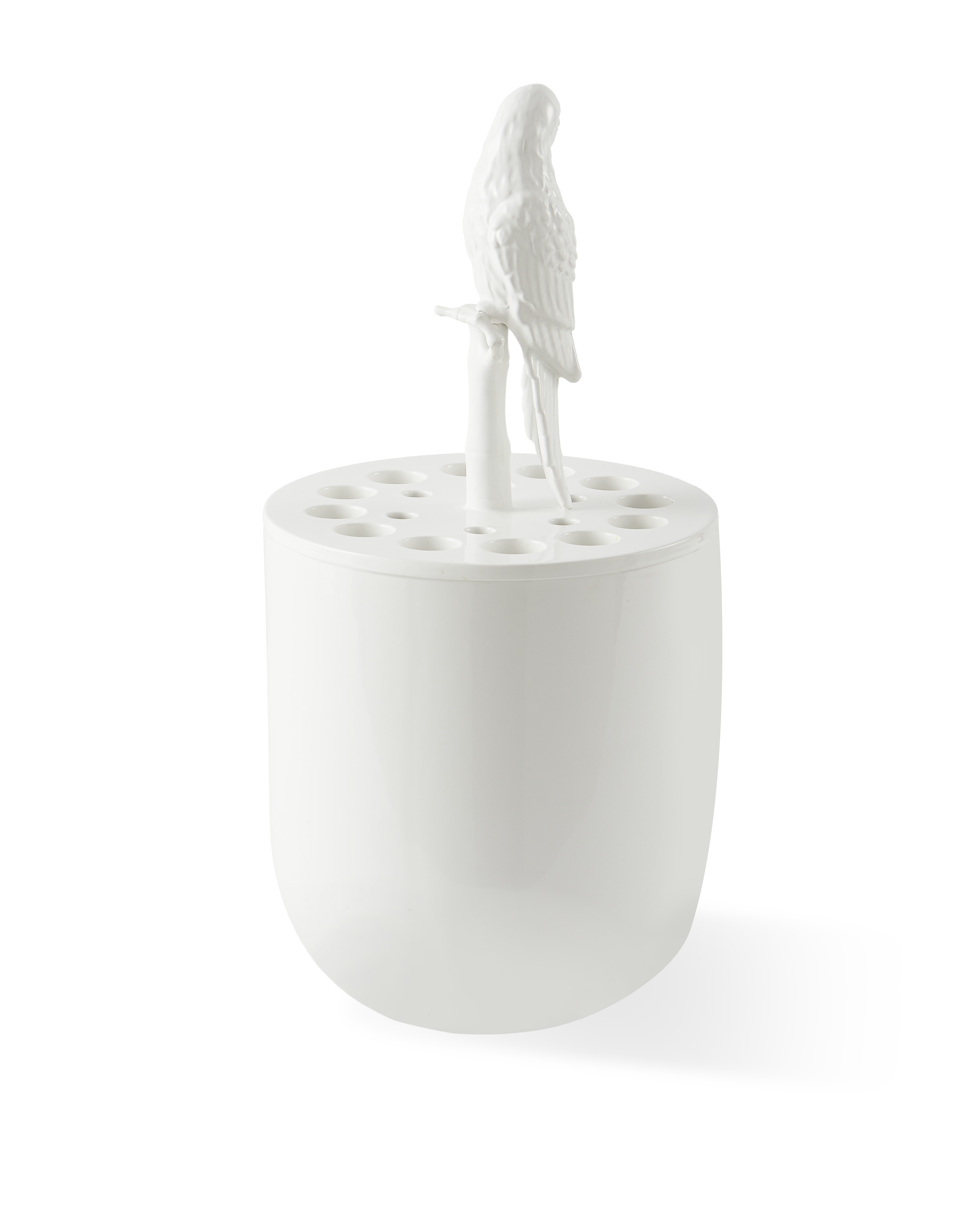 Váza BIRD-WATCHING biela keramika