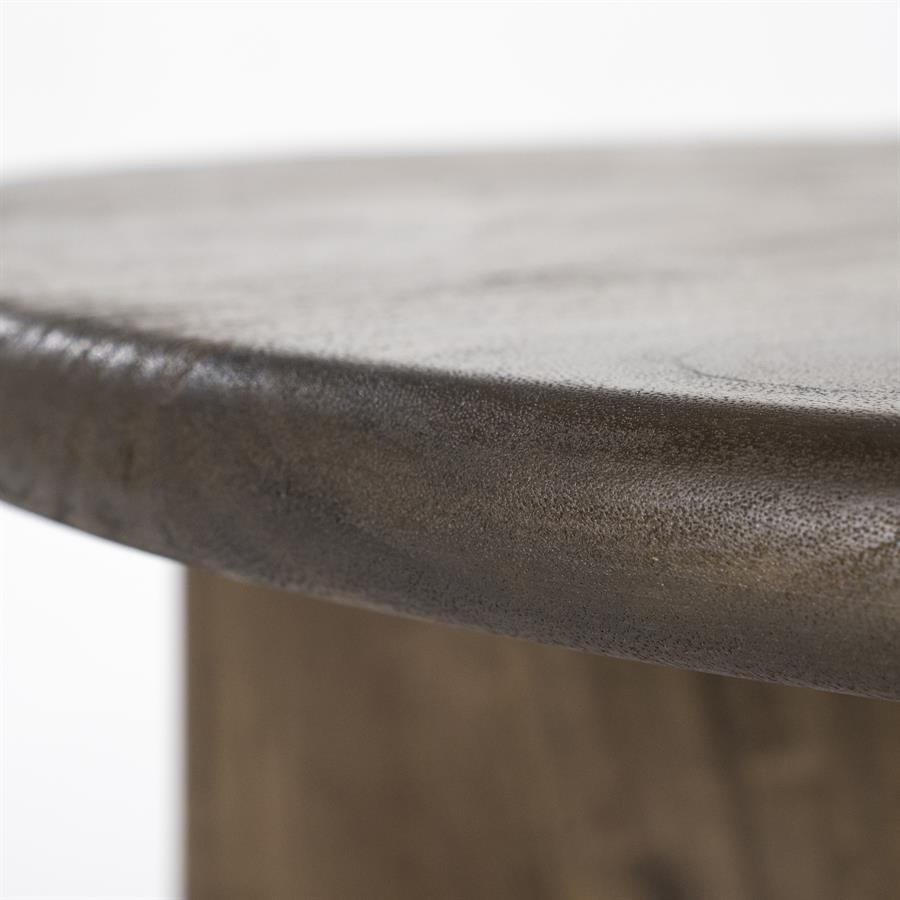 LEOTI Coffee Table Dark Brown Mango Wood