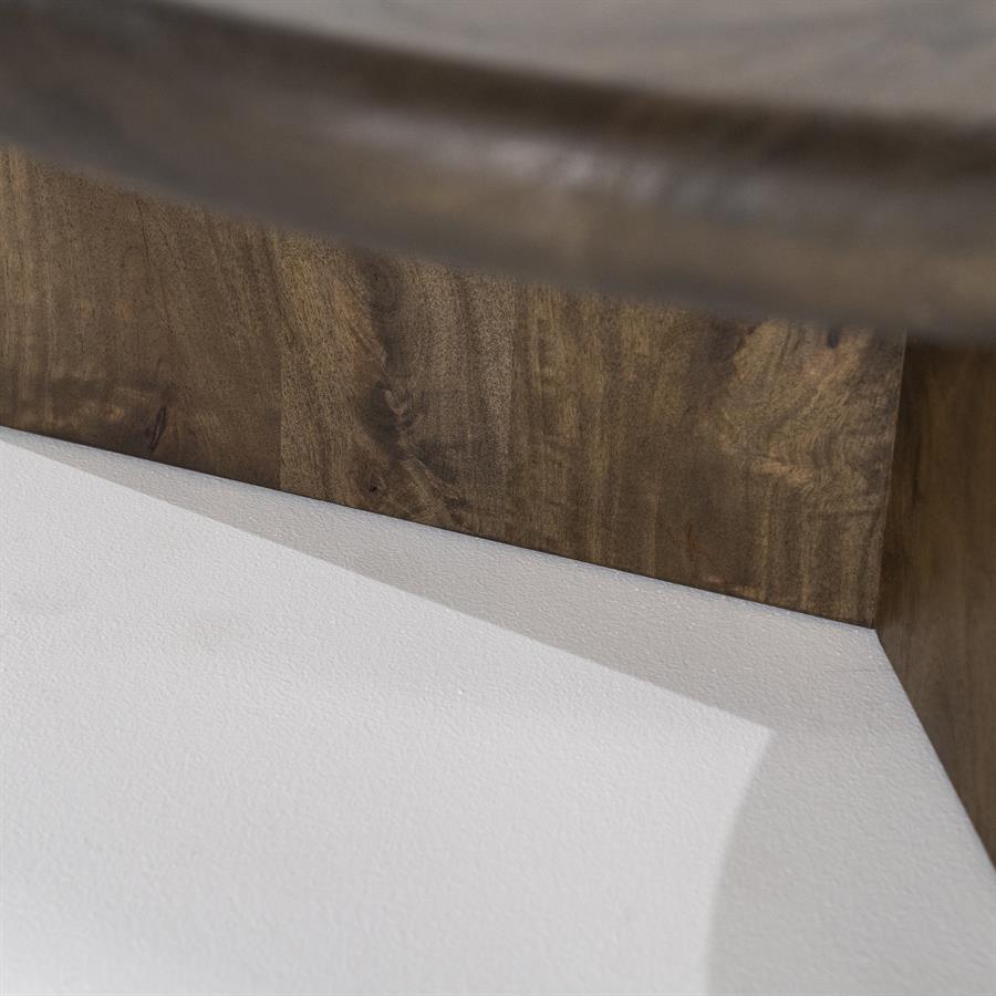 LEOTI Coffee Table Dark Brown Mango Wood