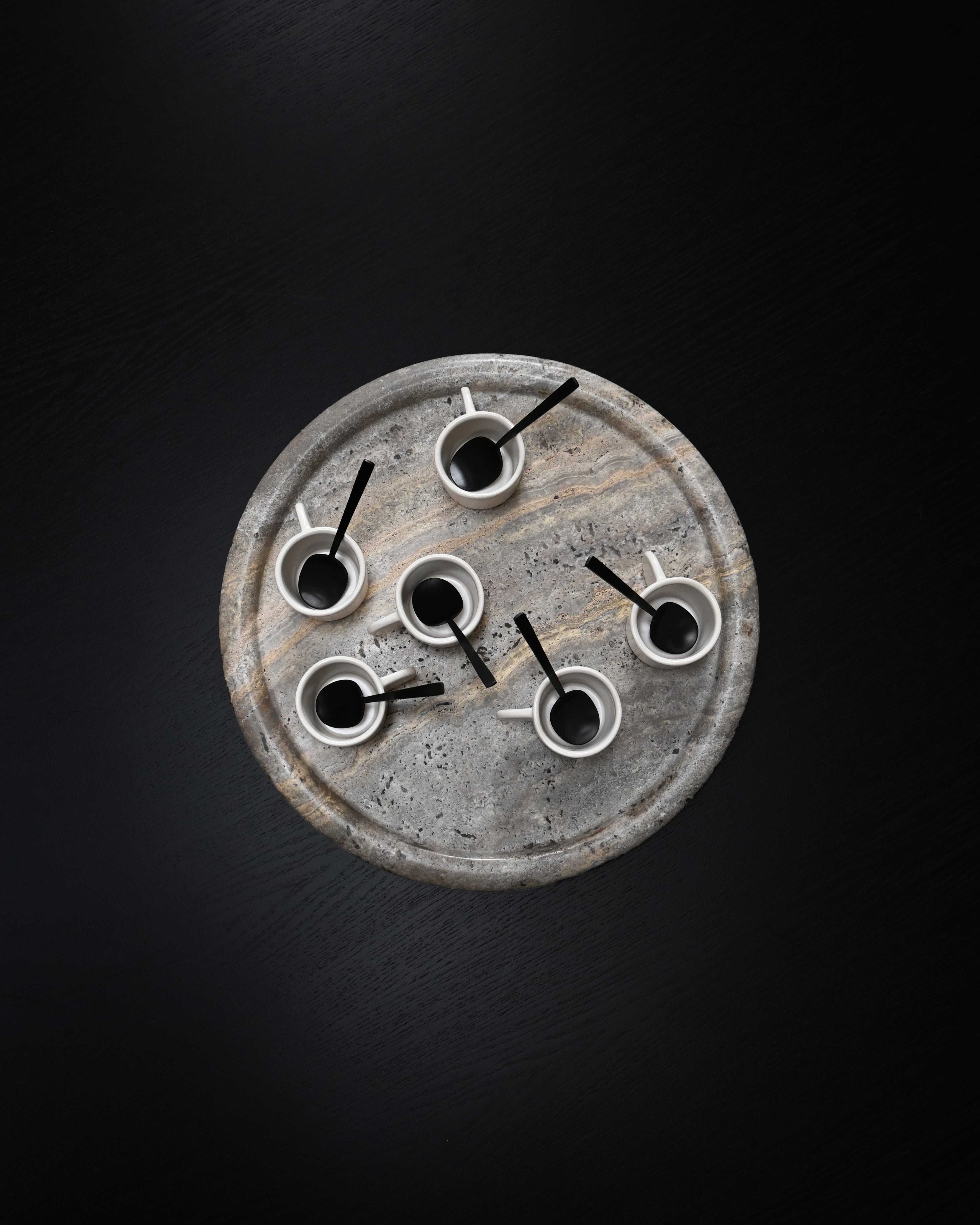 Sada šálok na espresso NATIVE biela kamenina