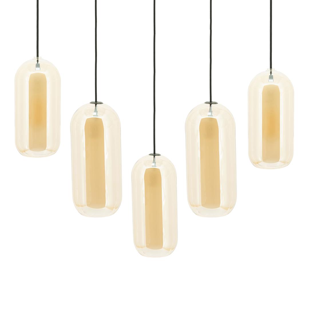 SHONA gold glass chandelier