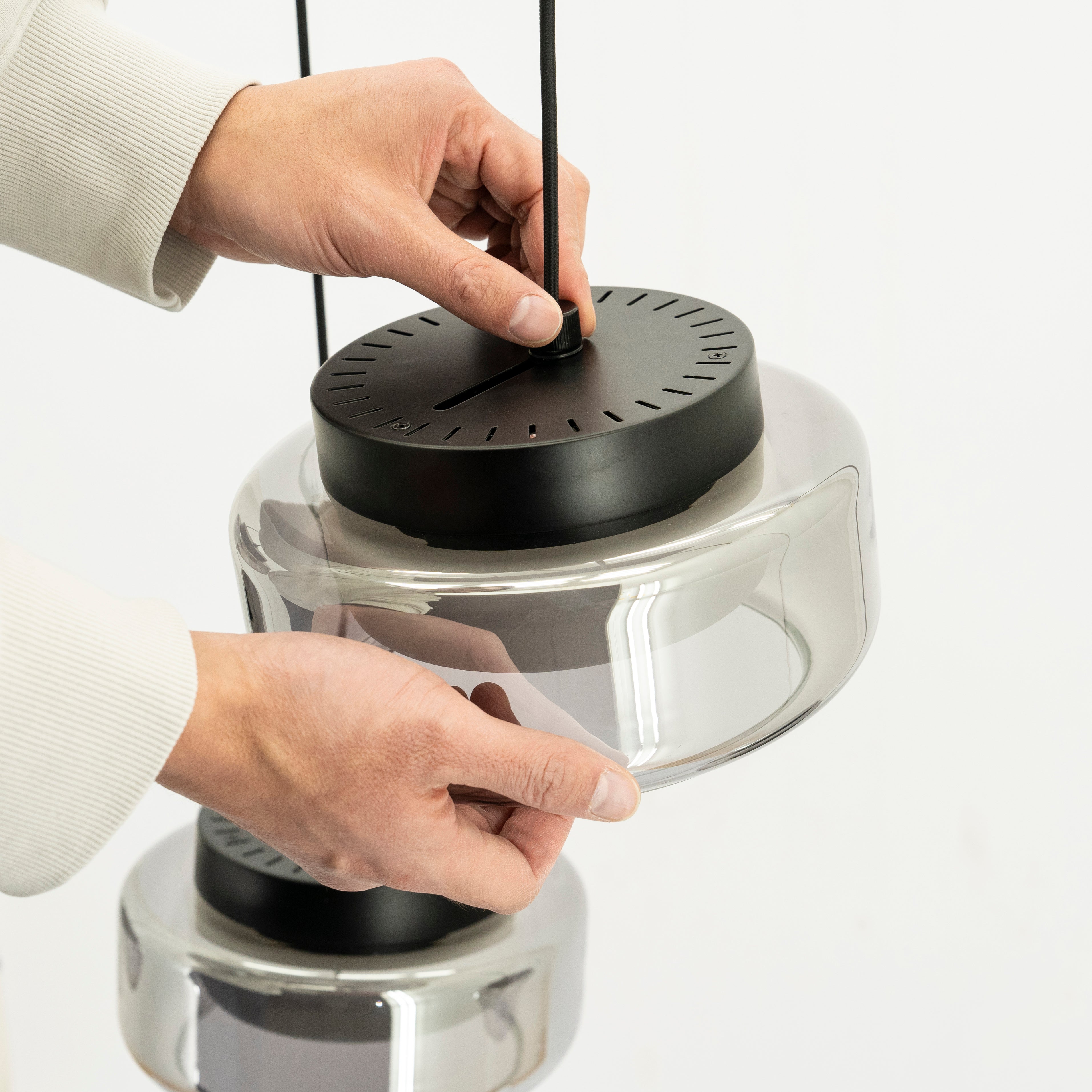 Sklenený luster PIVOT