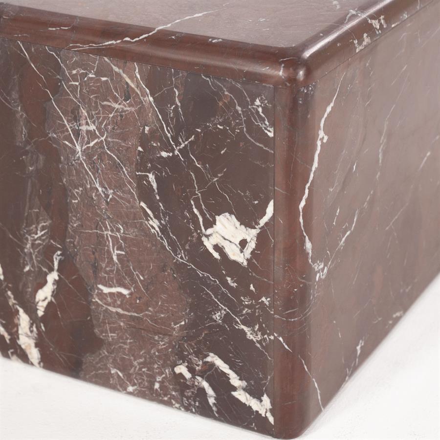 DICE Coffee Table Burgundy Marble