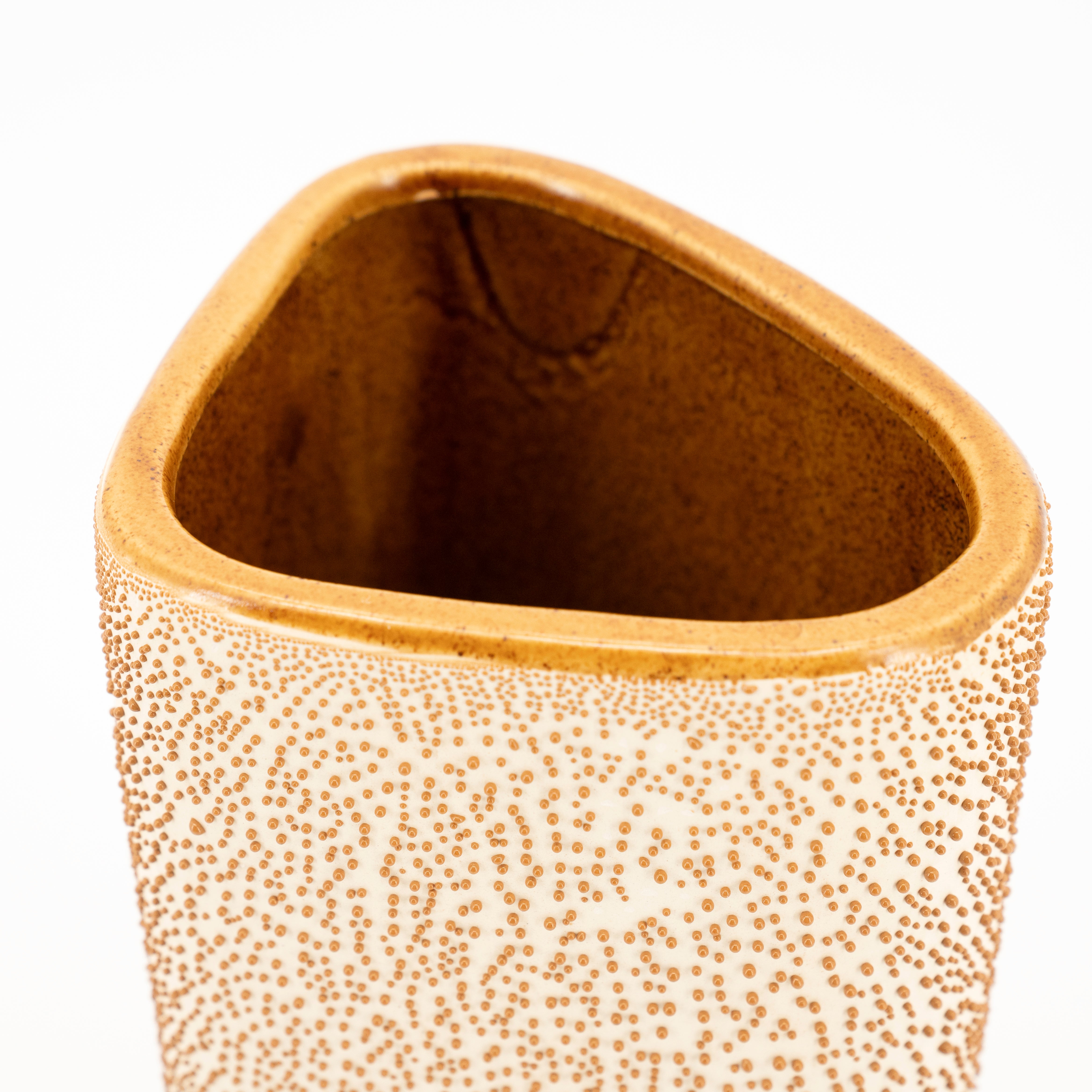 Váza DOTANGLE žltá keramika