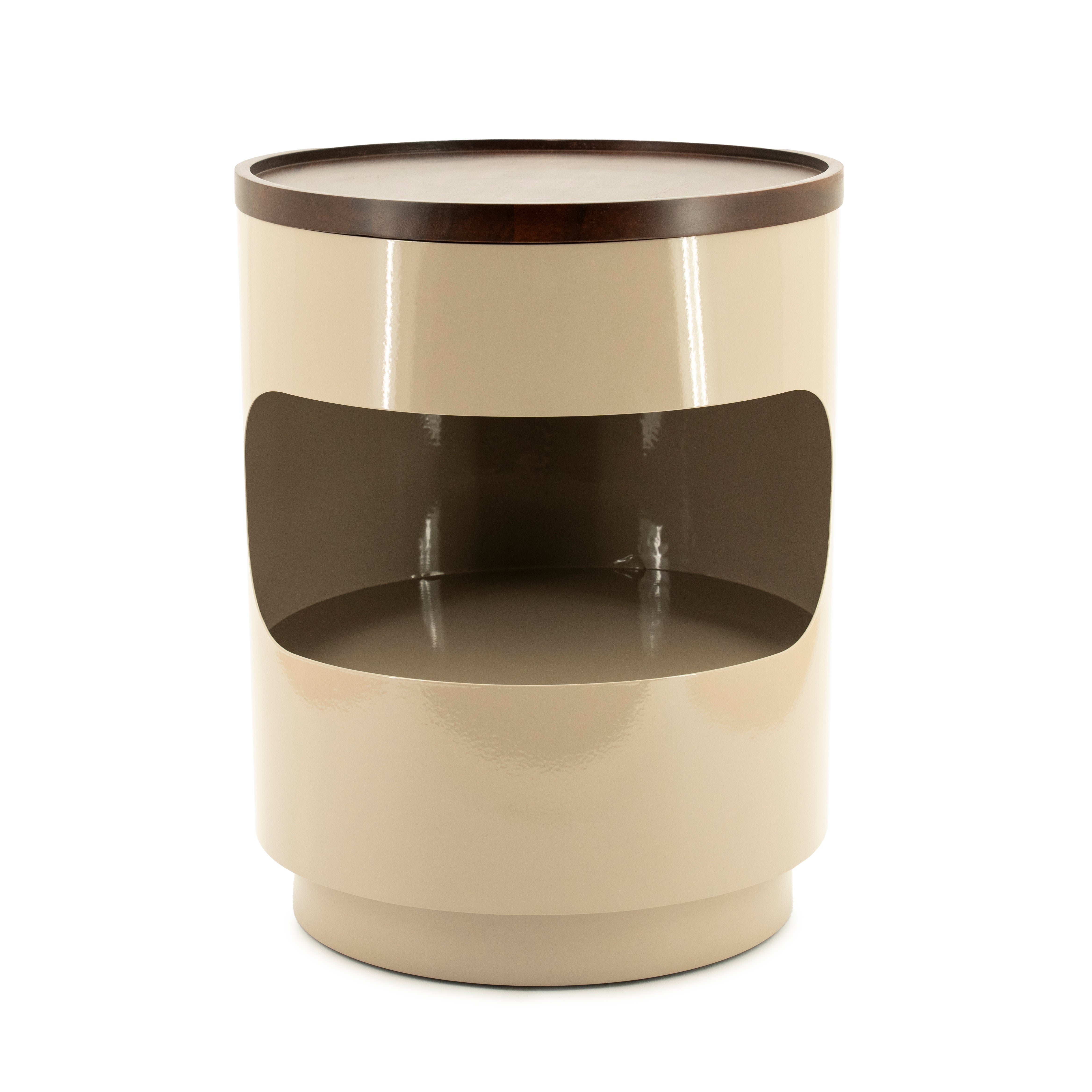 Beige side table TONDO