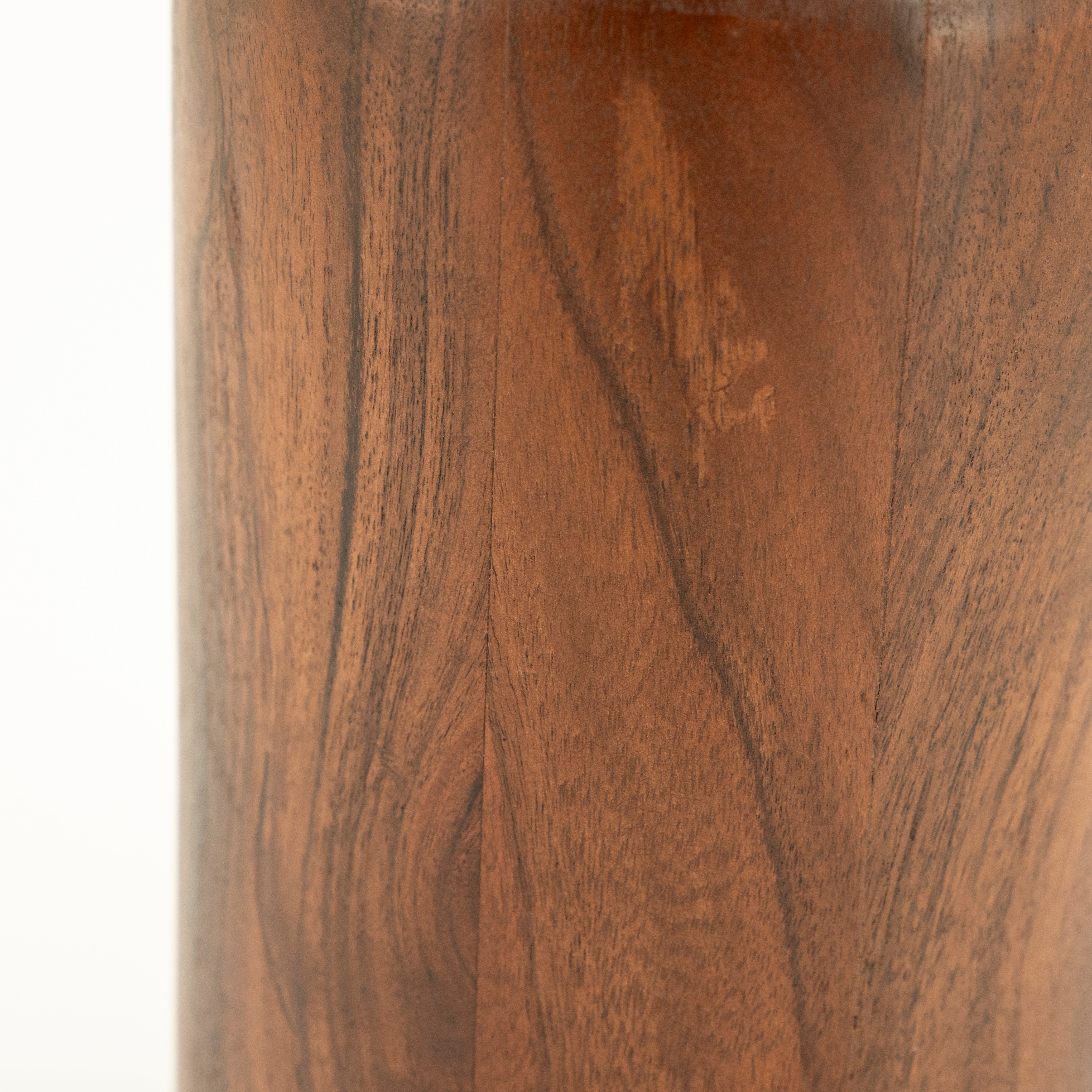BELLOA vase dark acacia wood
