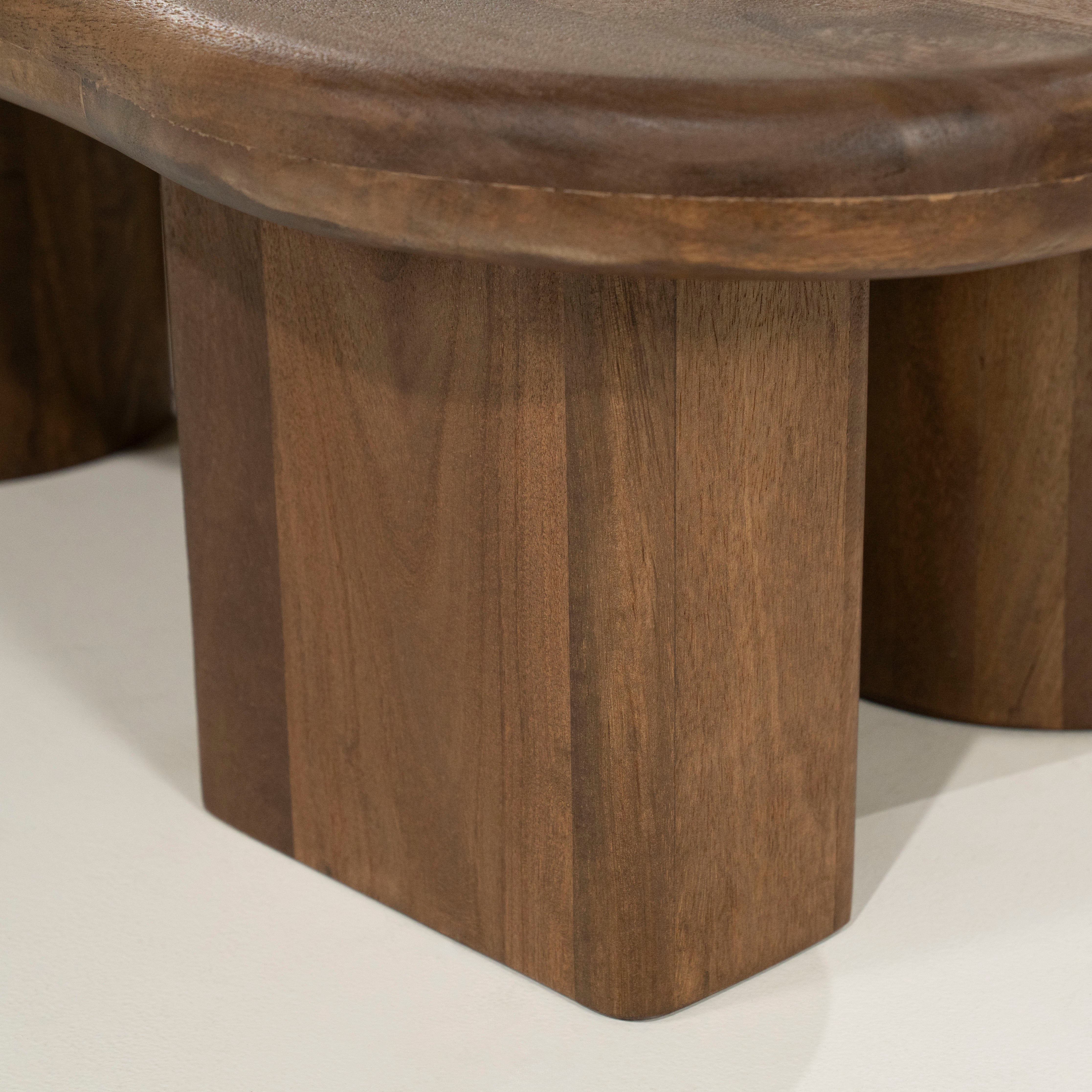 Kávový stolík YUO tmavé mango drevo