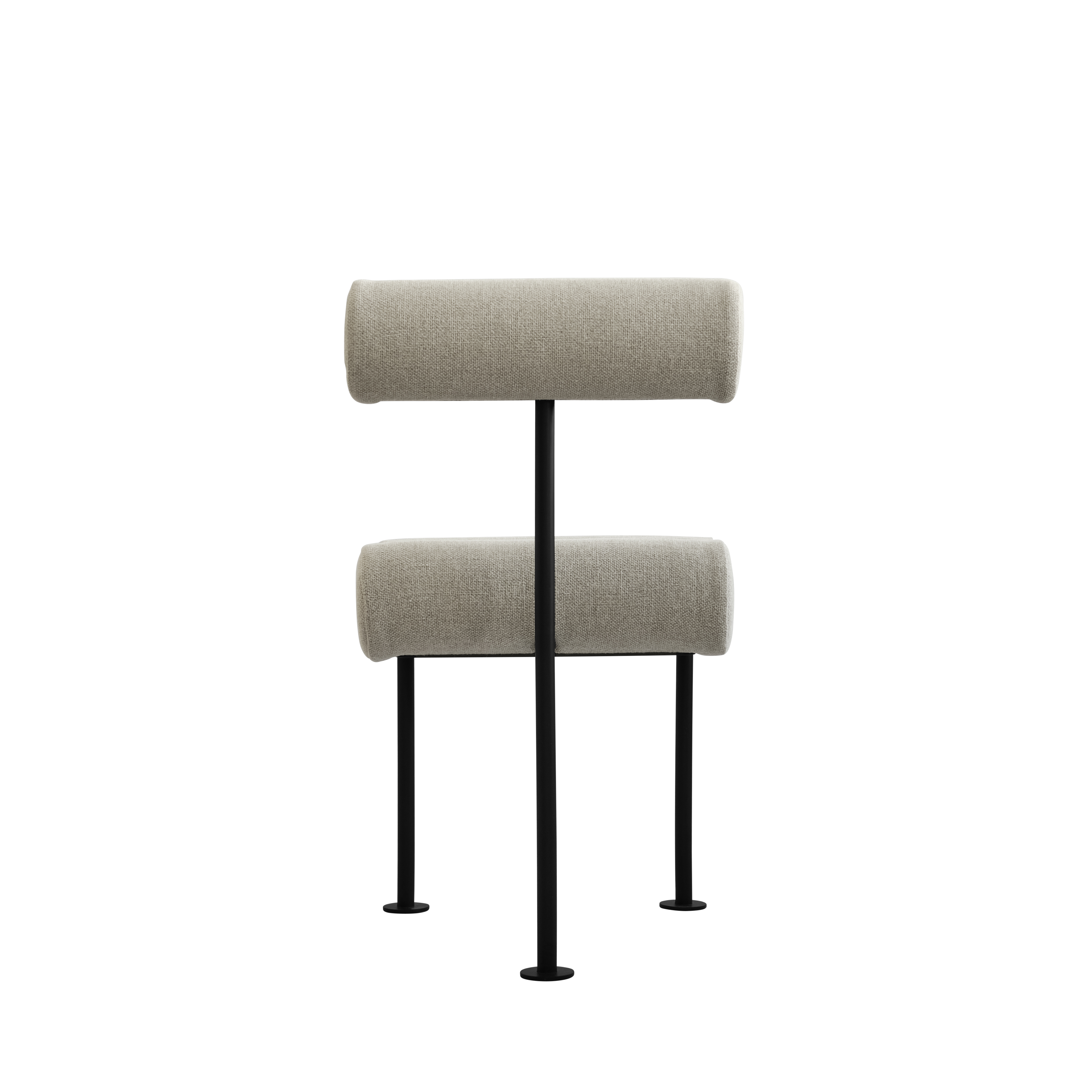 Stolička HIRO béžová s čiernym podstavcom