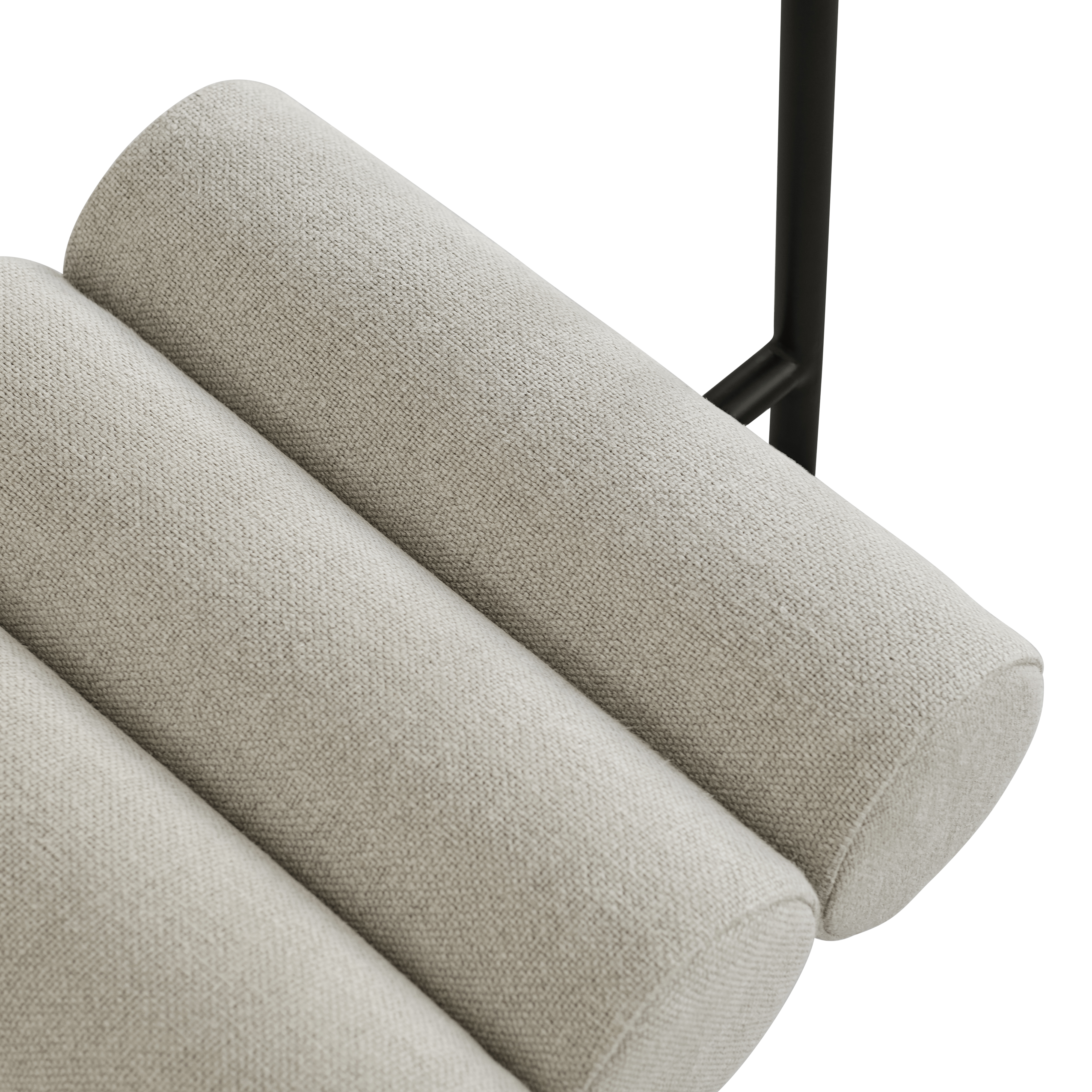 Stolička HIRO béžová s čiernym podstavcom