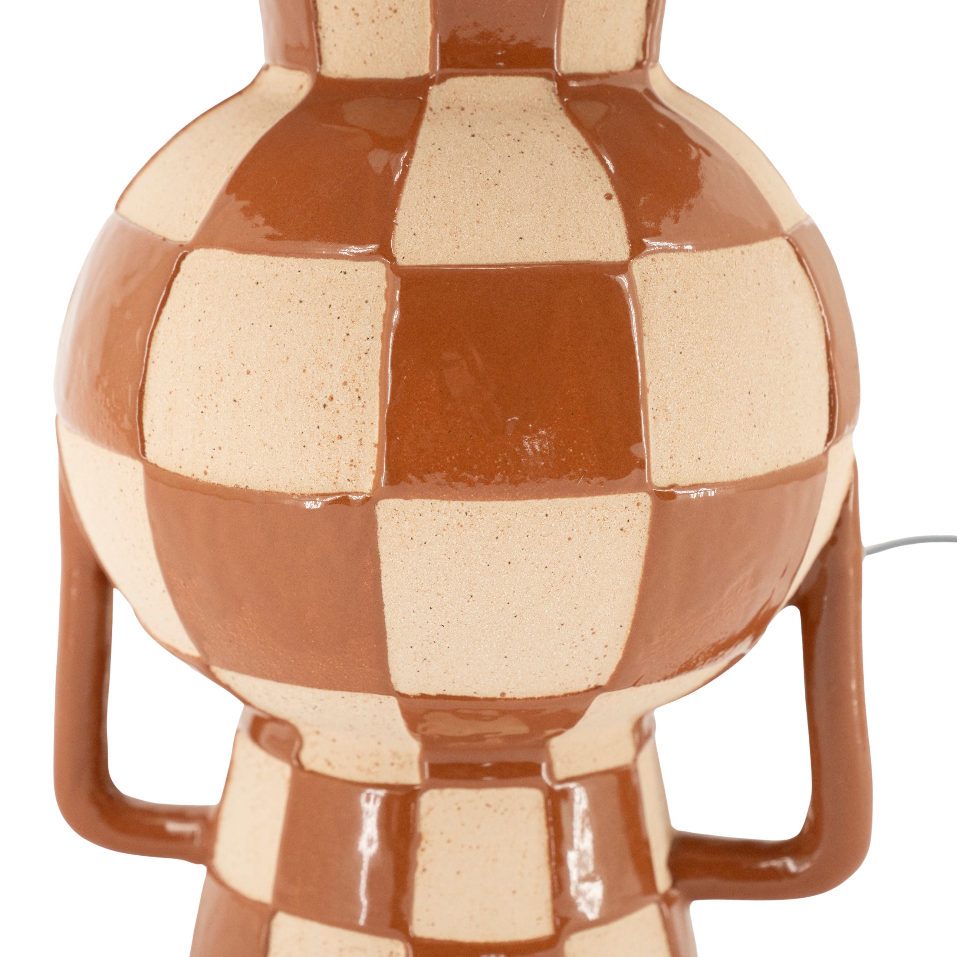 Lampa stołowa BLOCSY DUO karmelowy z beżowym