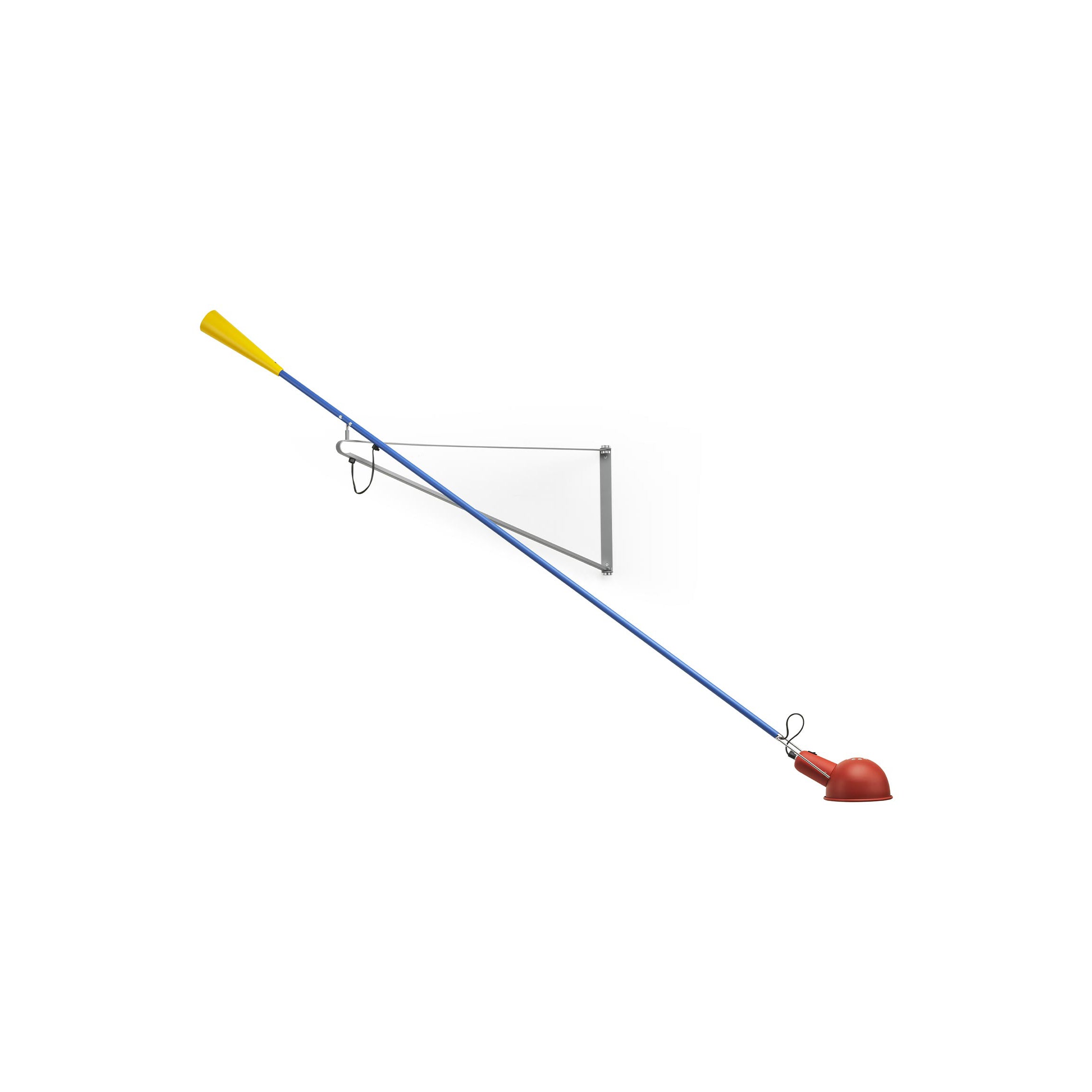 Wall lamp with arm 265 CHROMATICA red with blue and yellow