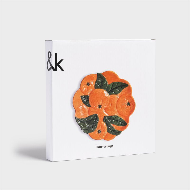 Miska ORANGE oranžová so zelenou