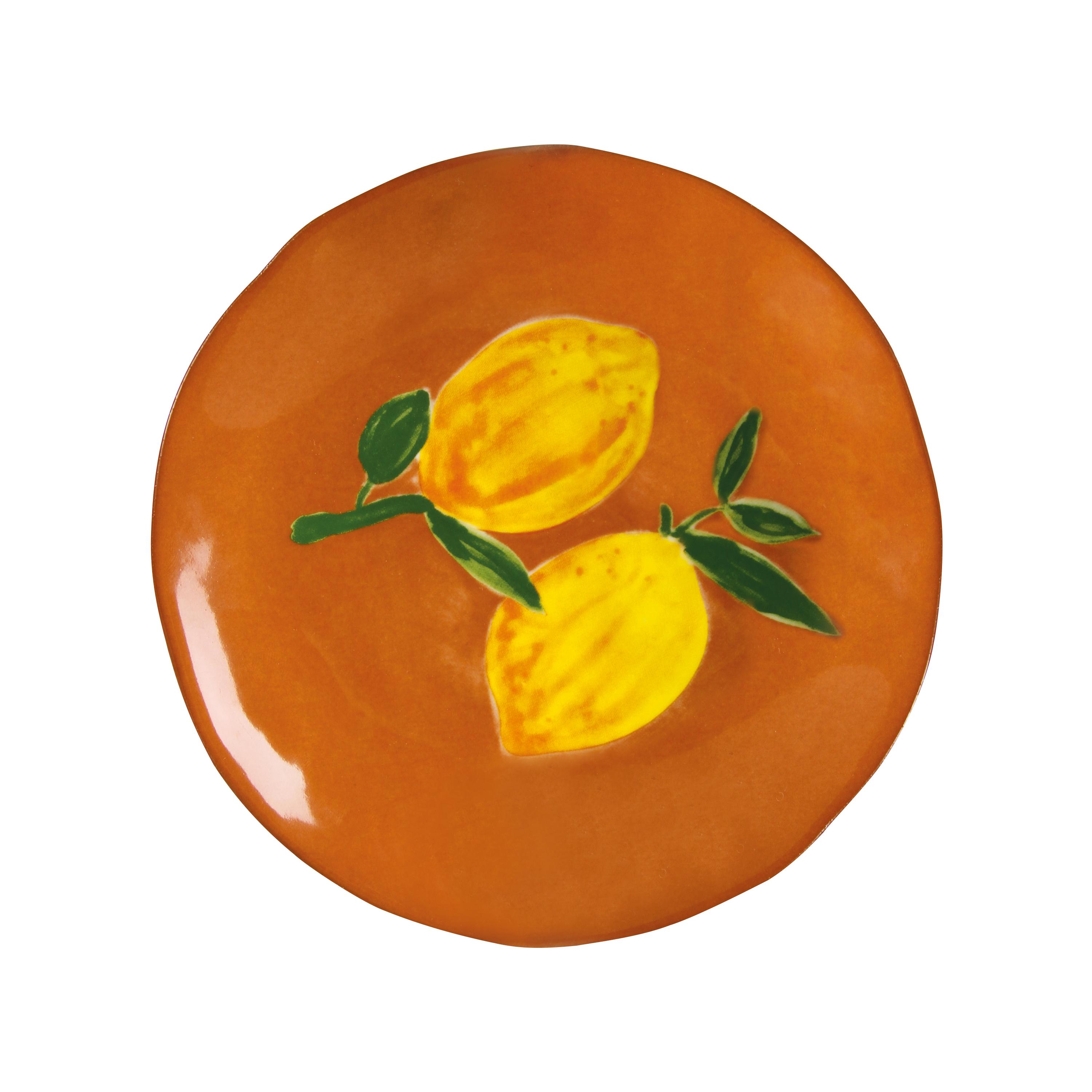 LEMON FULL Colorful Stoneware Plate Set