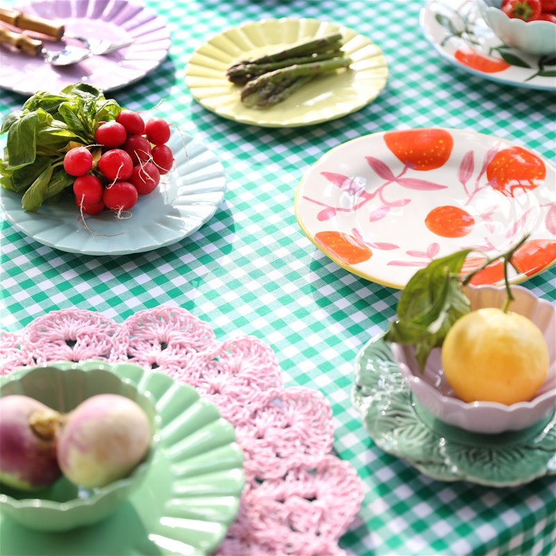 Zestaw talerzyków ORANGE TWIG kolorowa kamionka