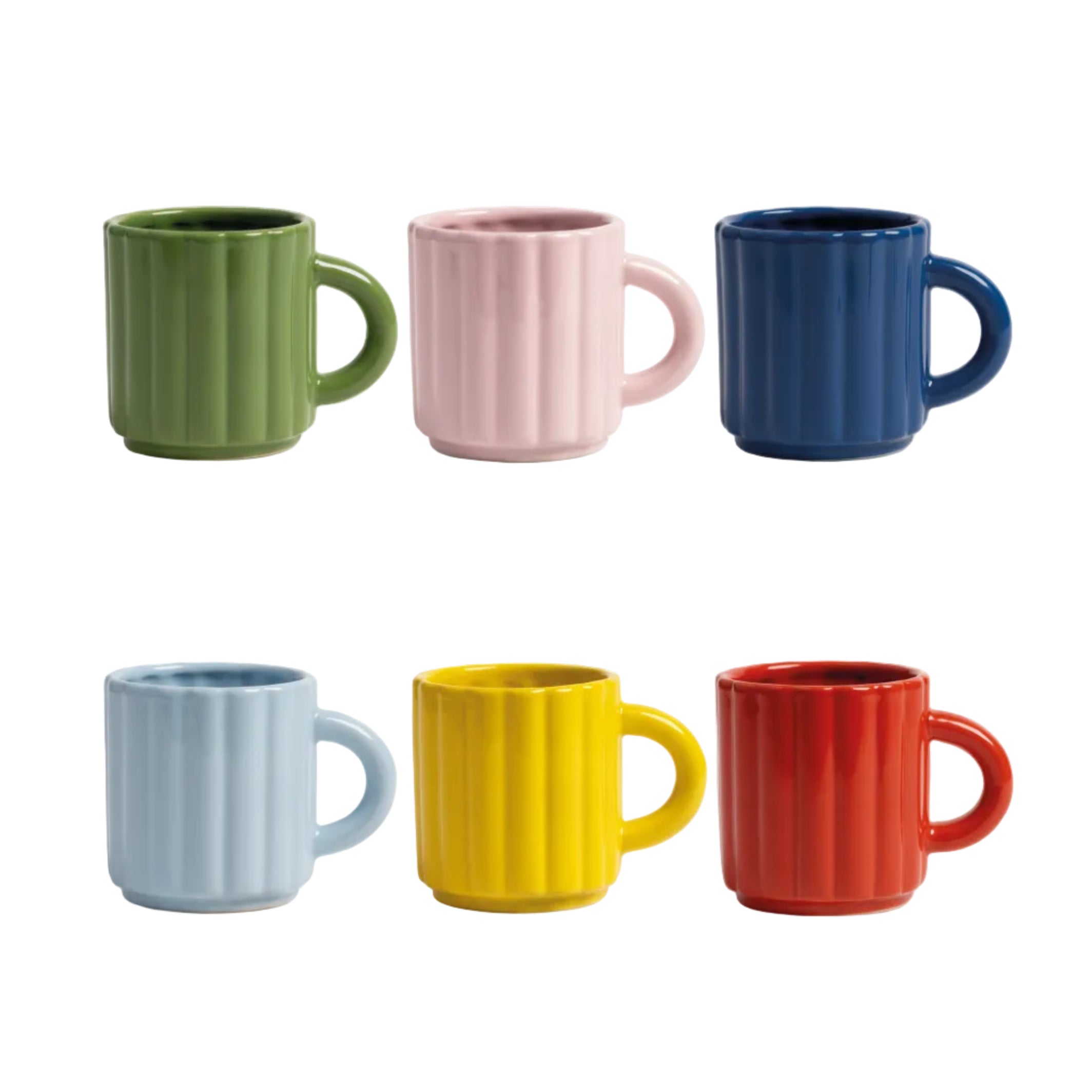 Colorful TUBE Mug Set