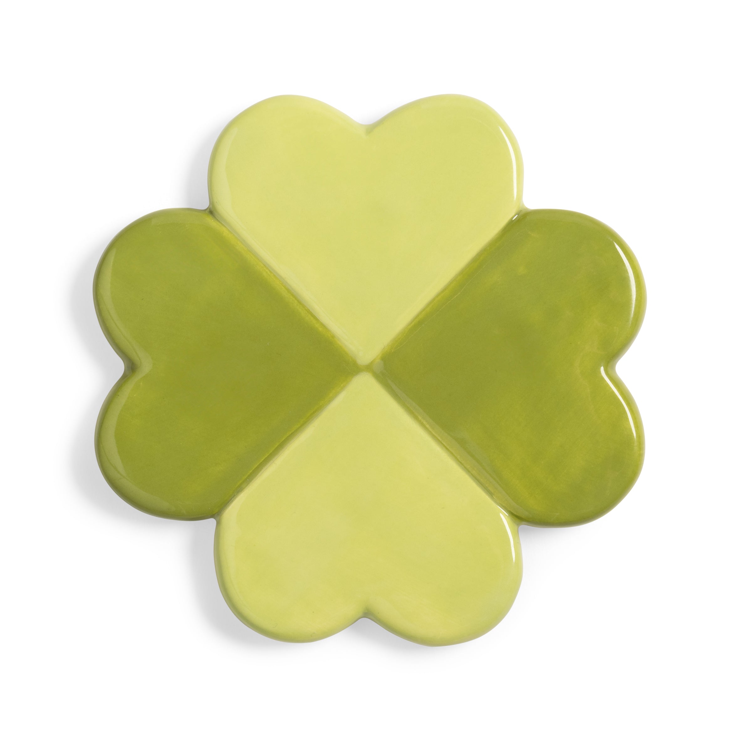 Lucky Clover Coaster Set Green