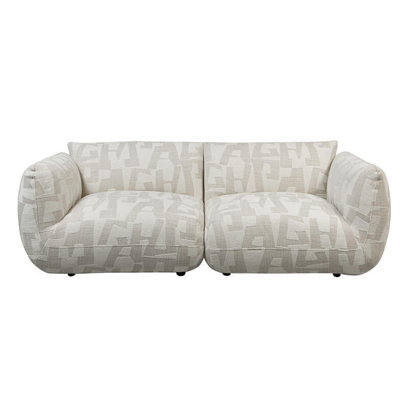 Sofa pre 2,5 osoby AMSTERDAM v svetlo béžovom vzore