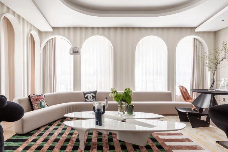 Kávový stolík WATERFALL biely