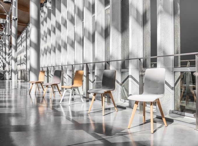 Krzesło CLEO A-1603 drewniana podstawa