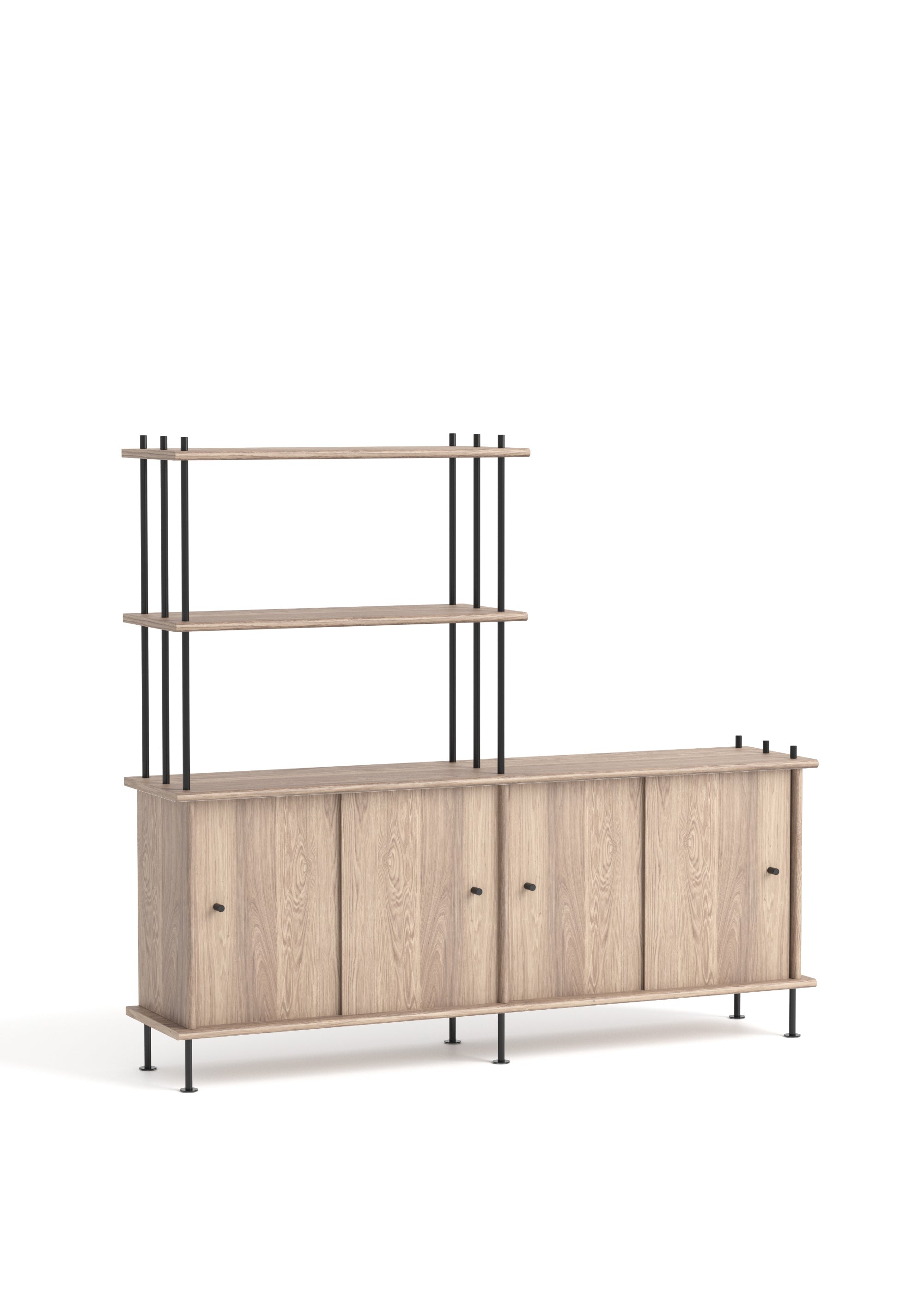 BAVA Cabinet 160 Bleached Oak Wood