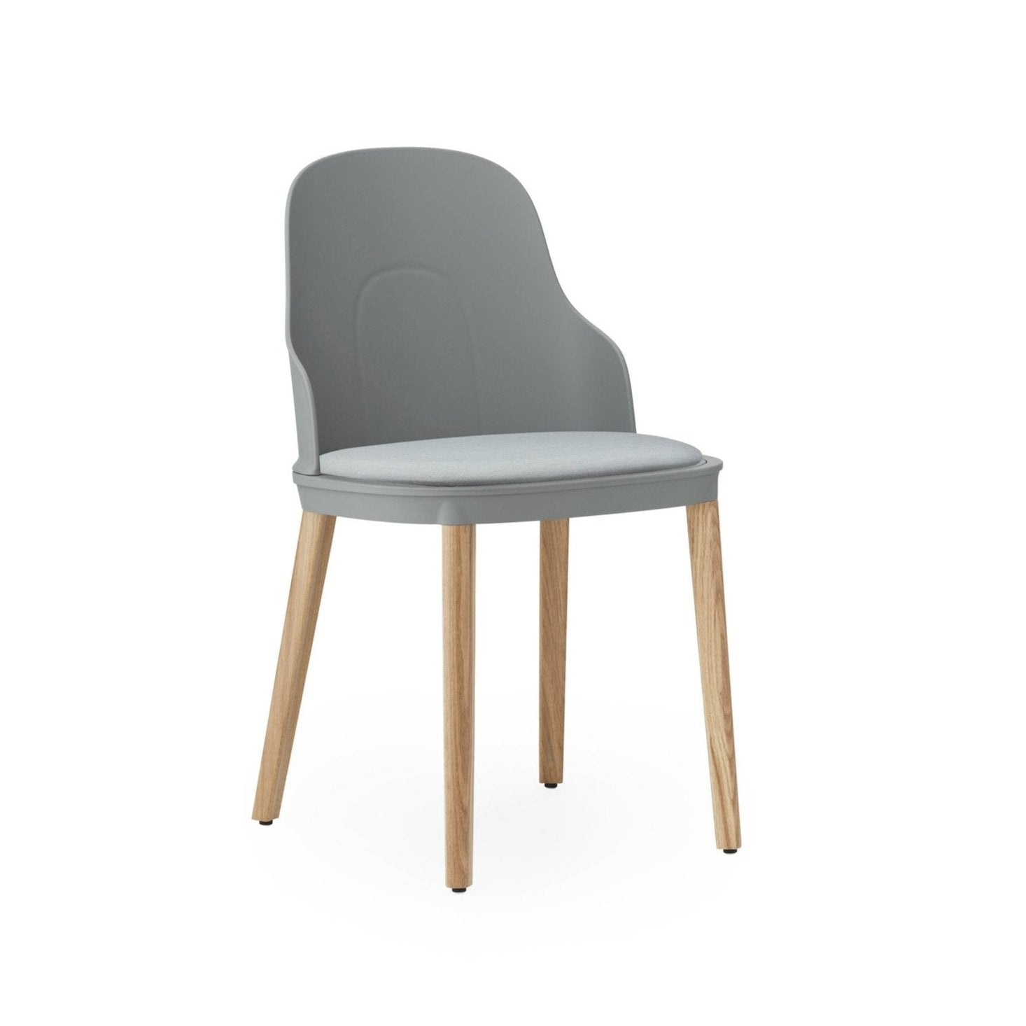 Allez chair gray Sunbrella Canvas with an oak base