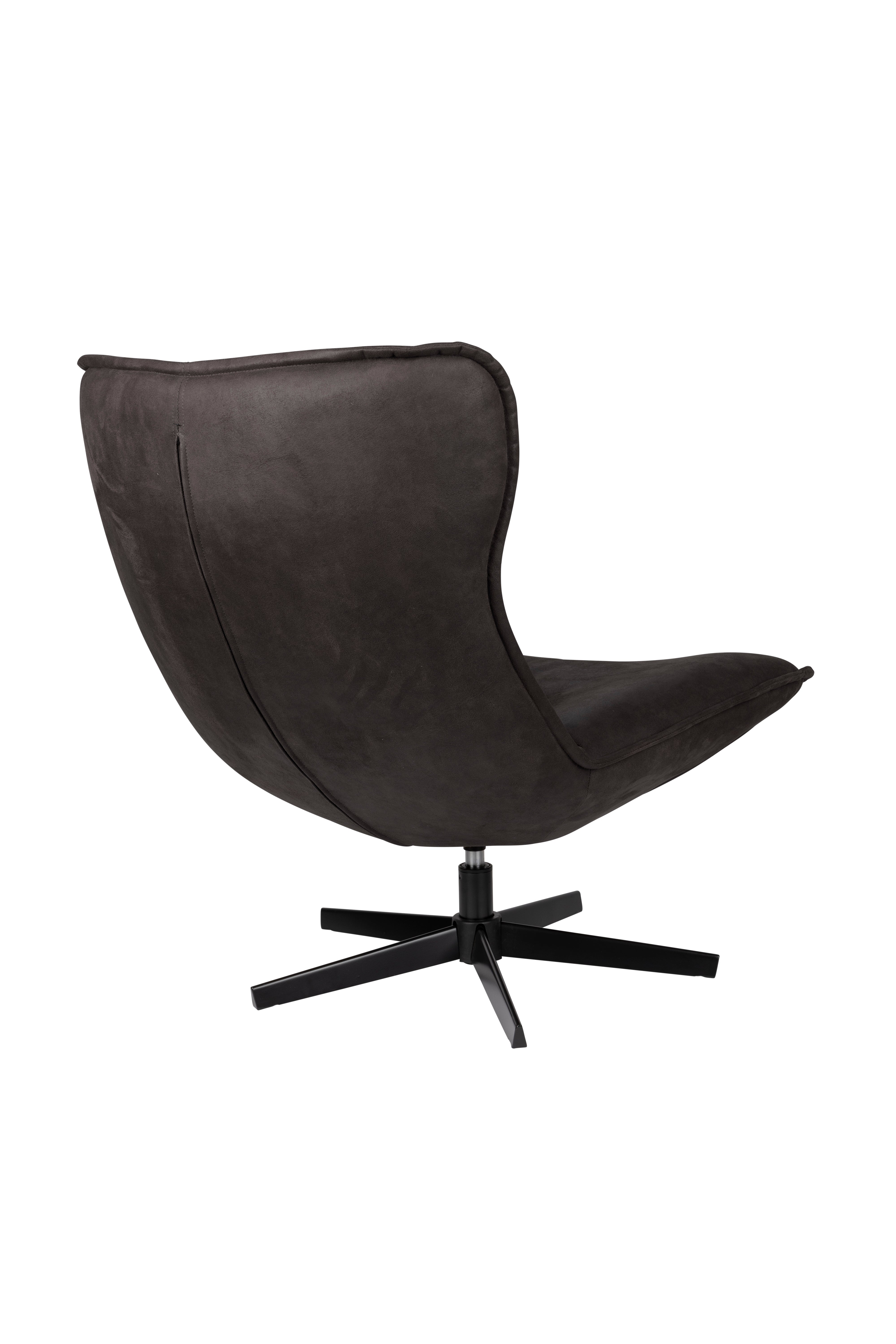 John anthracite swivel chair