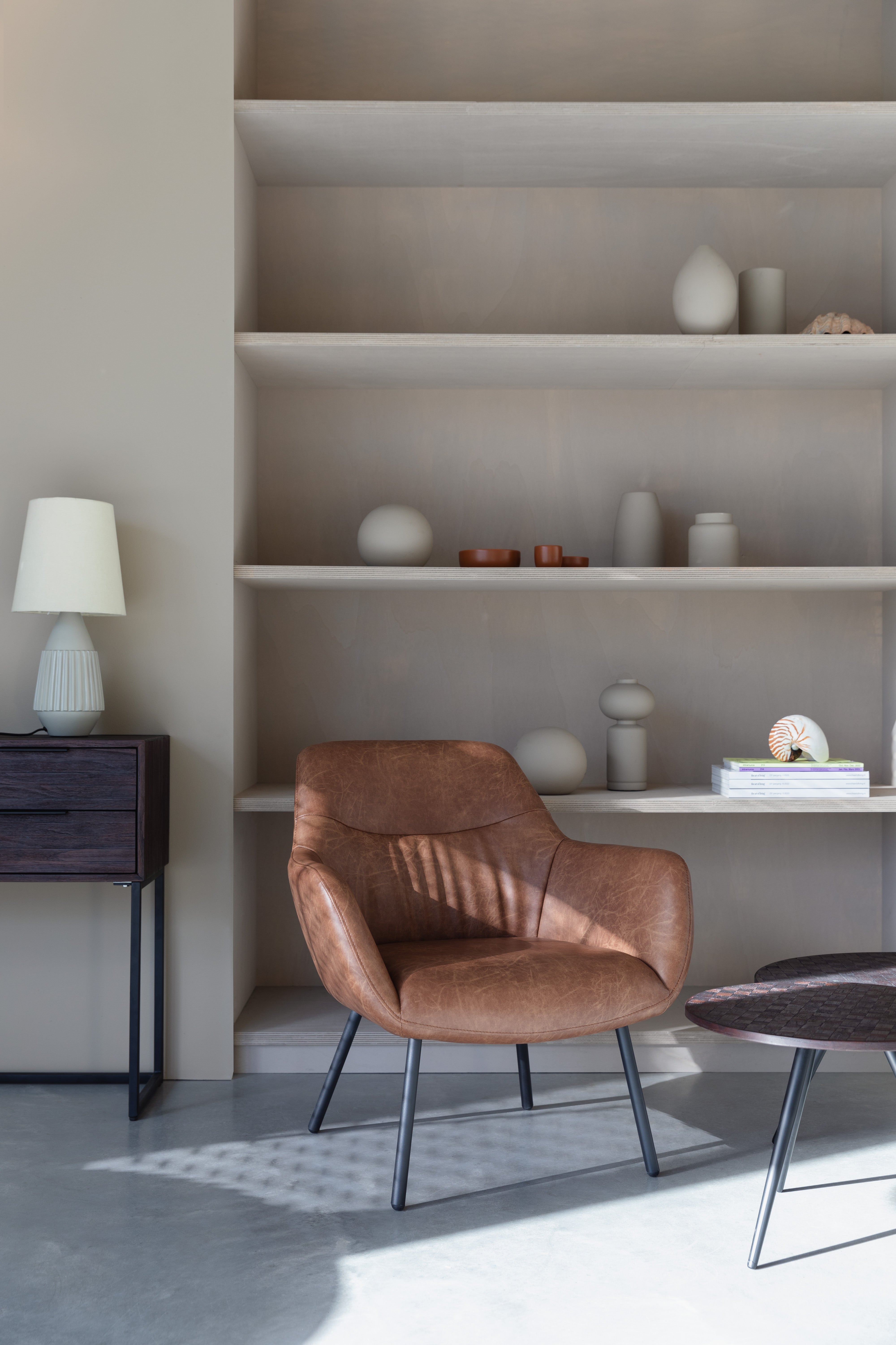 Fotel DUDE hnedá ekologická koža