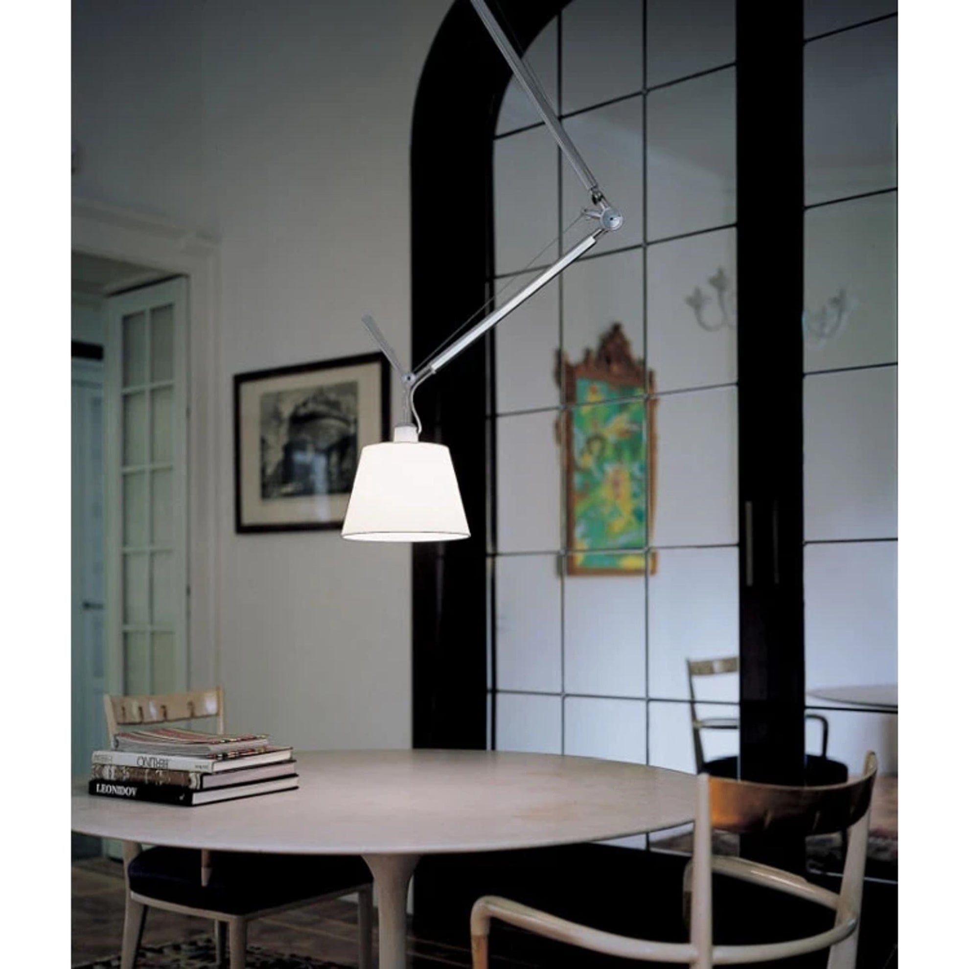 TOLOMEO Gray Satin Pendant Lamp