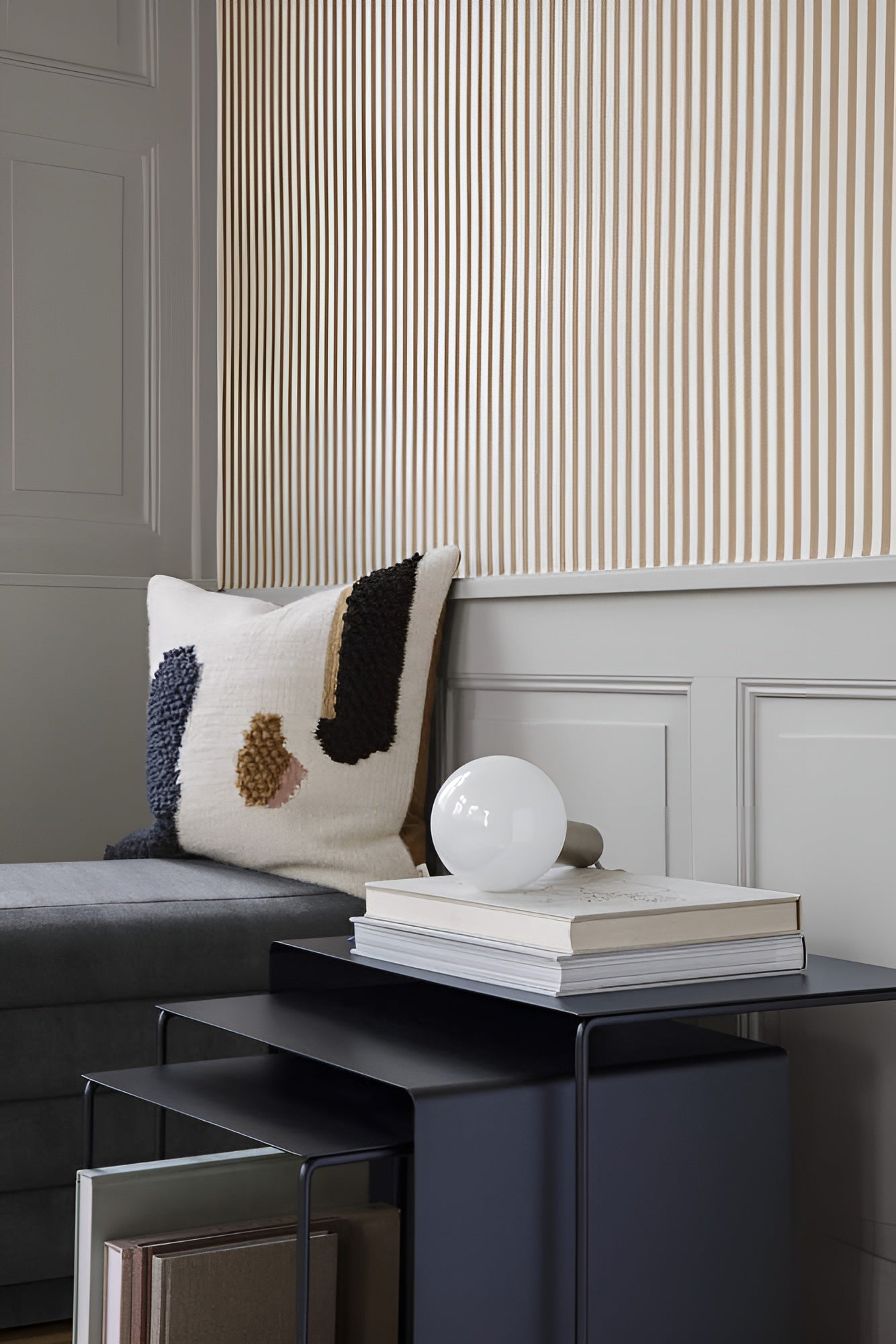 Súprava kávových stolíkov CLUSTER TABLES čierna