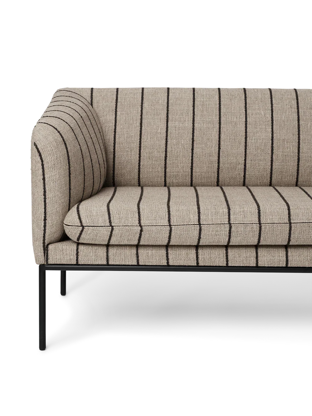 Sofa 3-osobowa TURN piaskowy z czarnym – ujęcie 3
