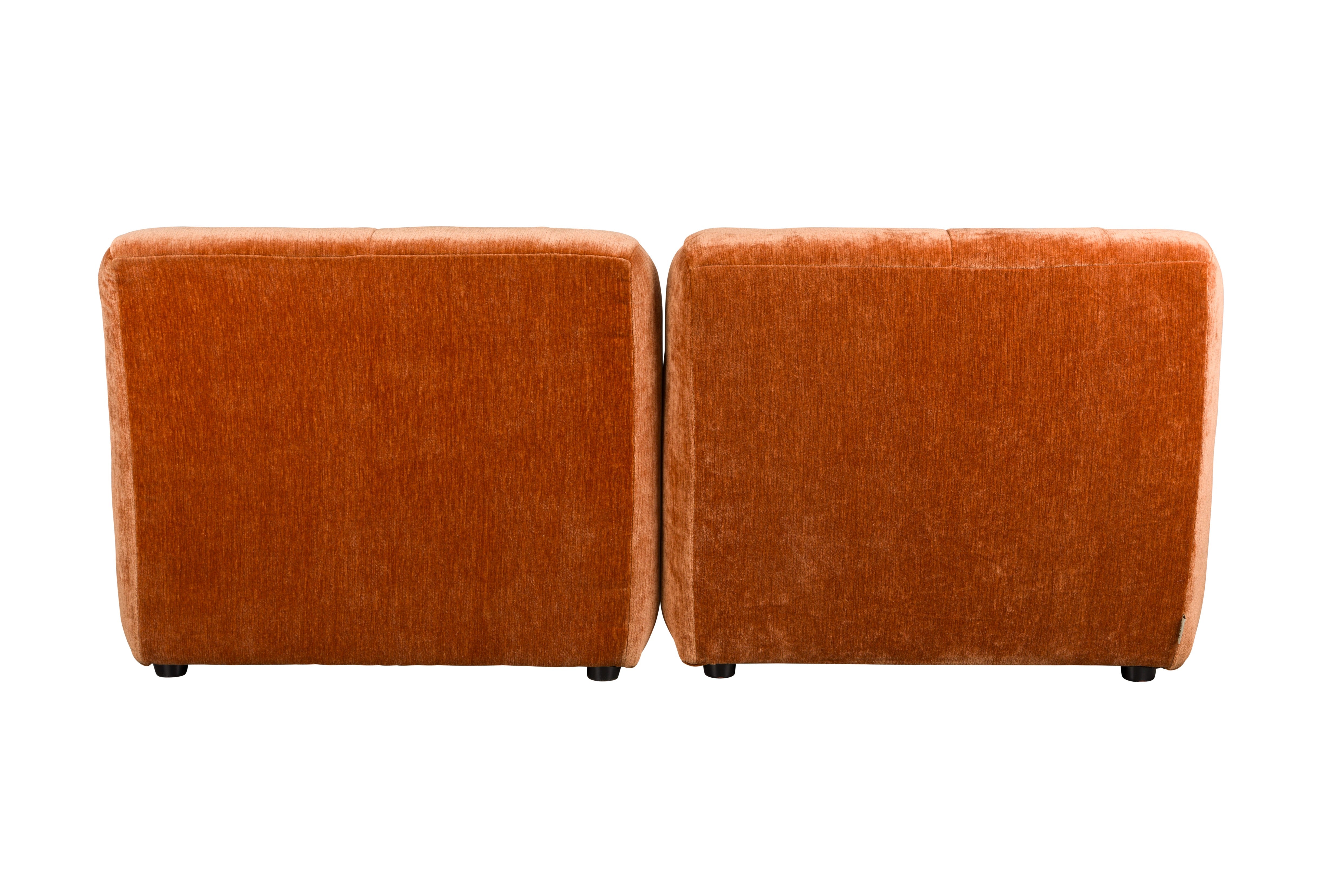 2-seater Sofa GIADA copper velvet
