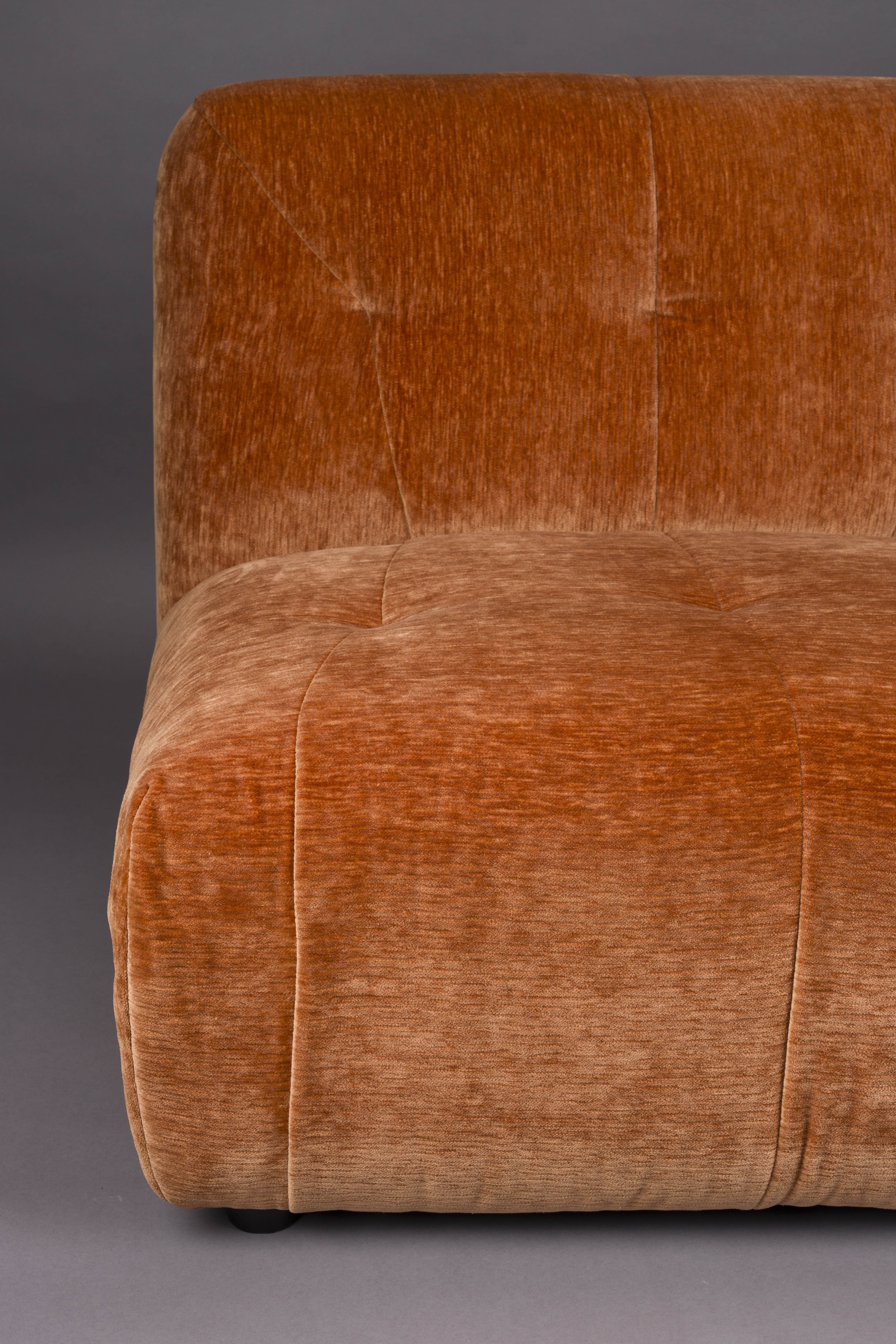 2-seater Sofa GIADA copper velvet