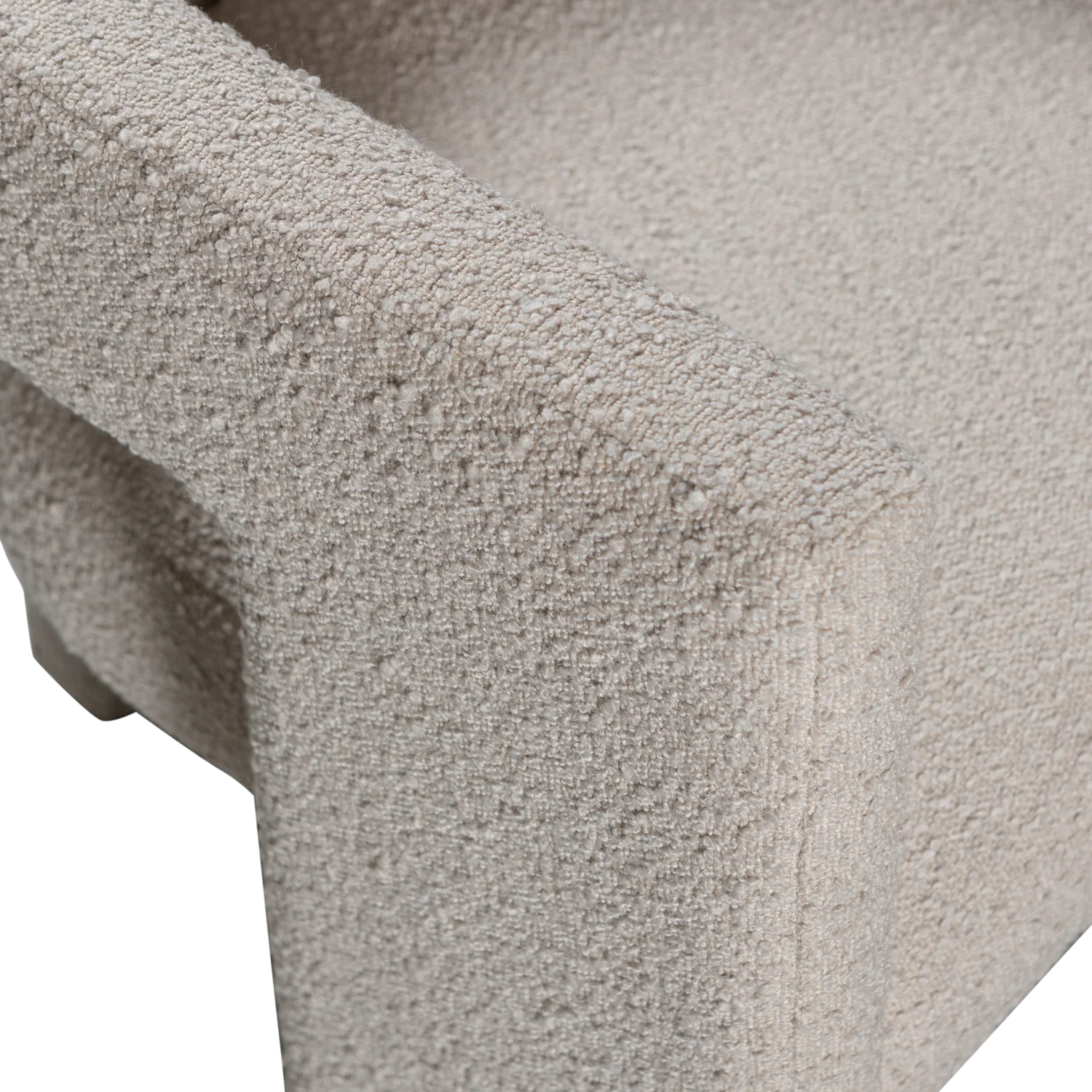 Fotel TIWA béžový bouclé