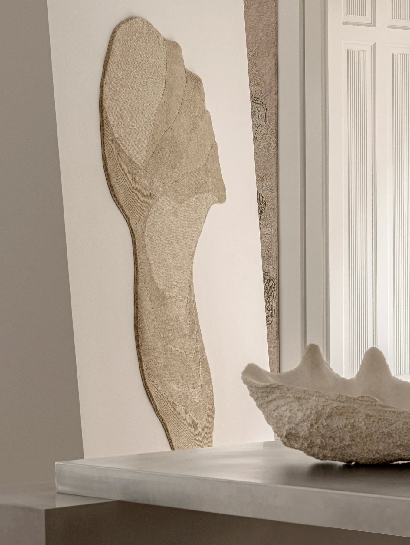 MYTHICAL CONE decorative rug mustard