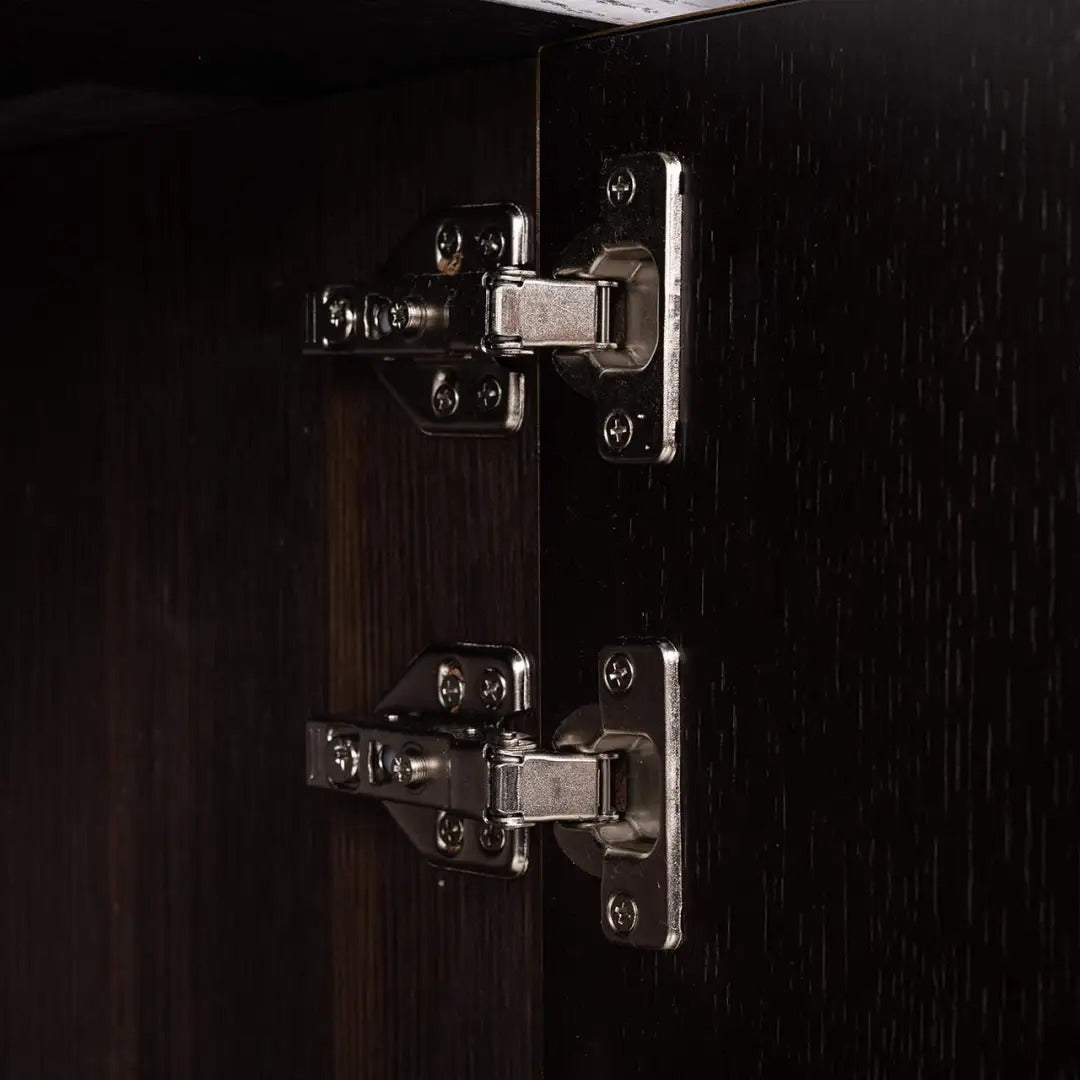 Komoda DAX čierna s mosadzným povrchom