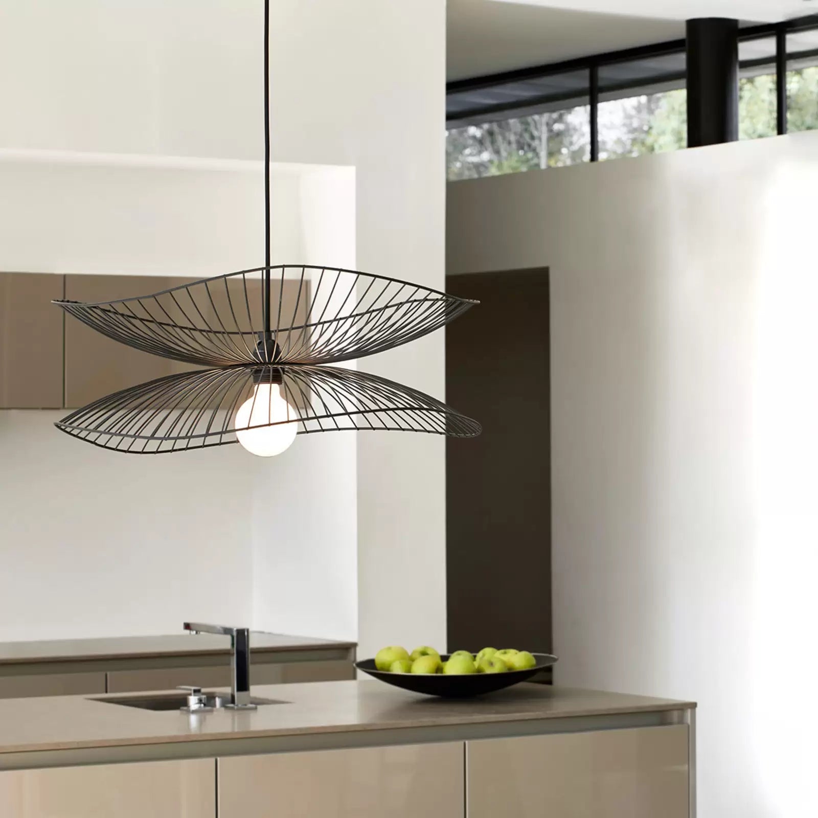 Závesná lampa LIBELLULE čierna