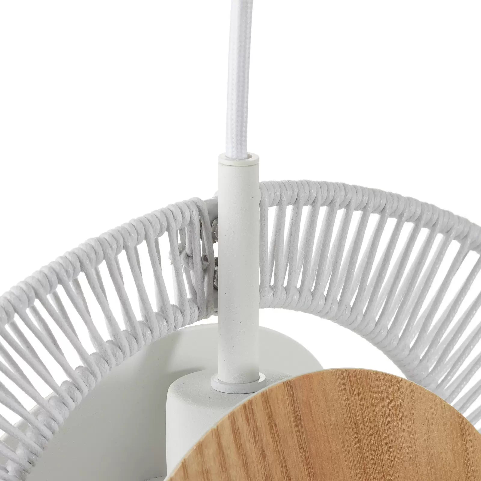 Závesná lampa OYSTER biela