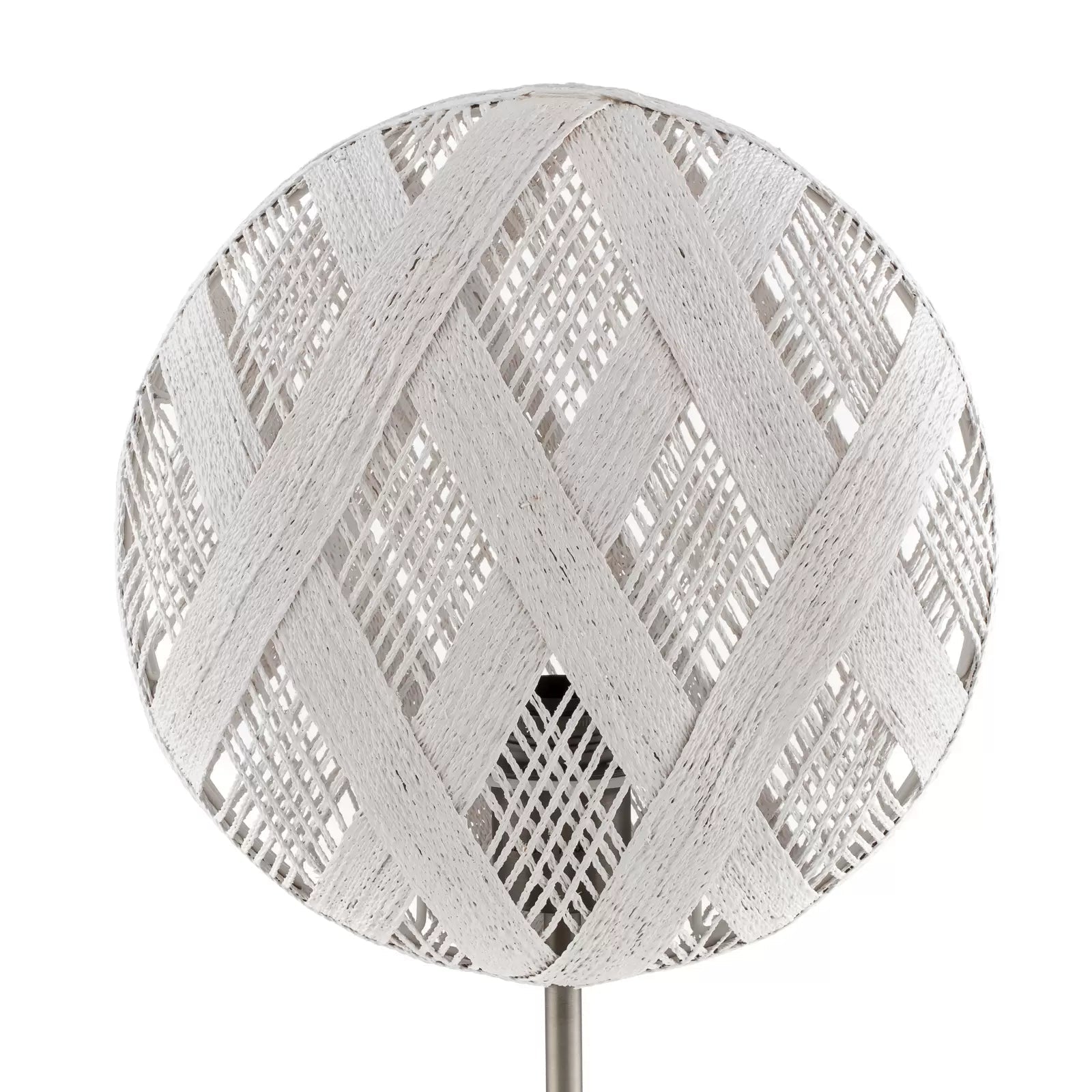 Chanpen Diamant White table lamp with a silver base