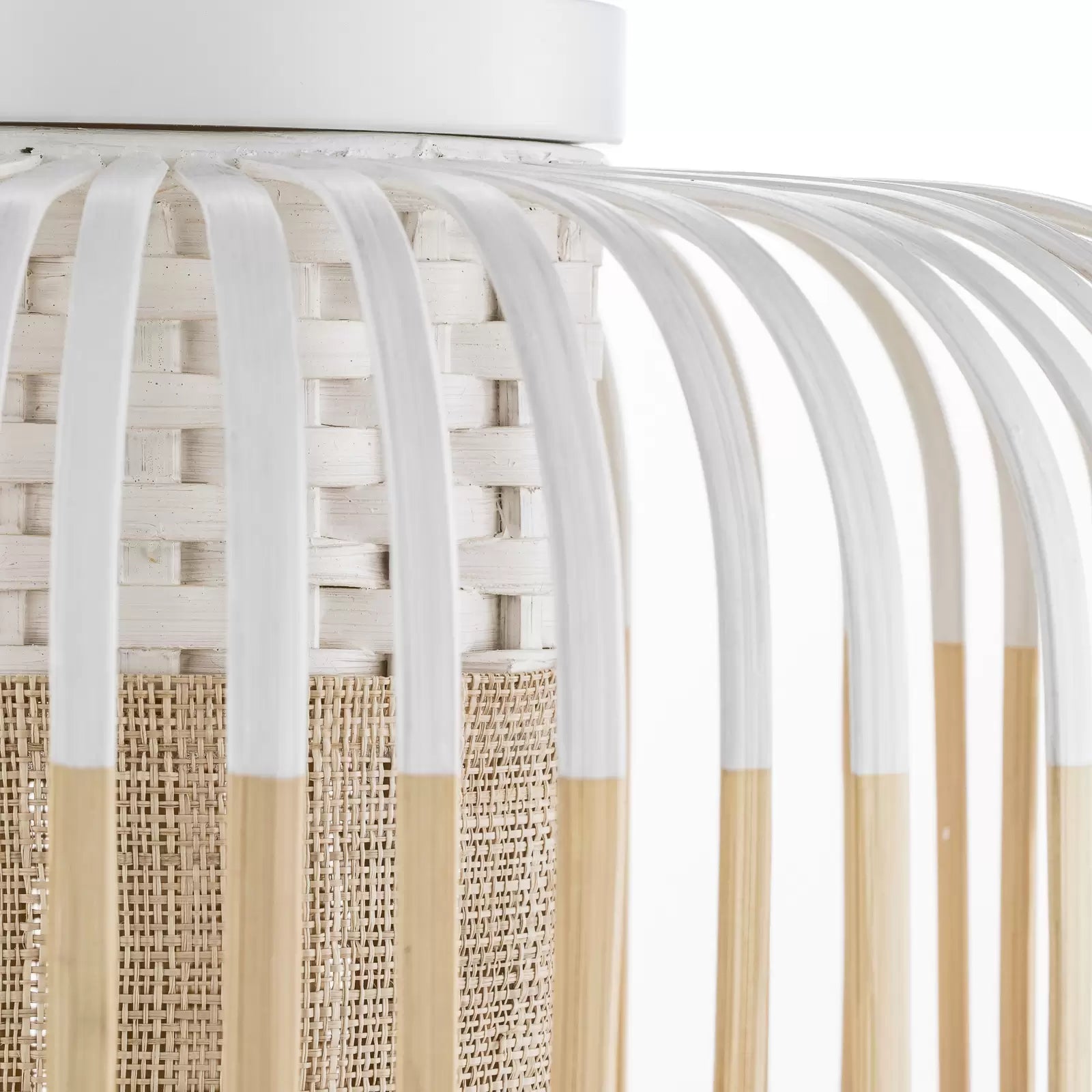 Stropná lampa BAMBOO biela