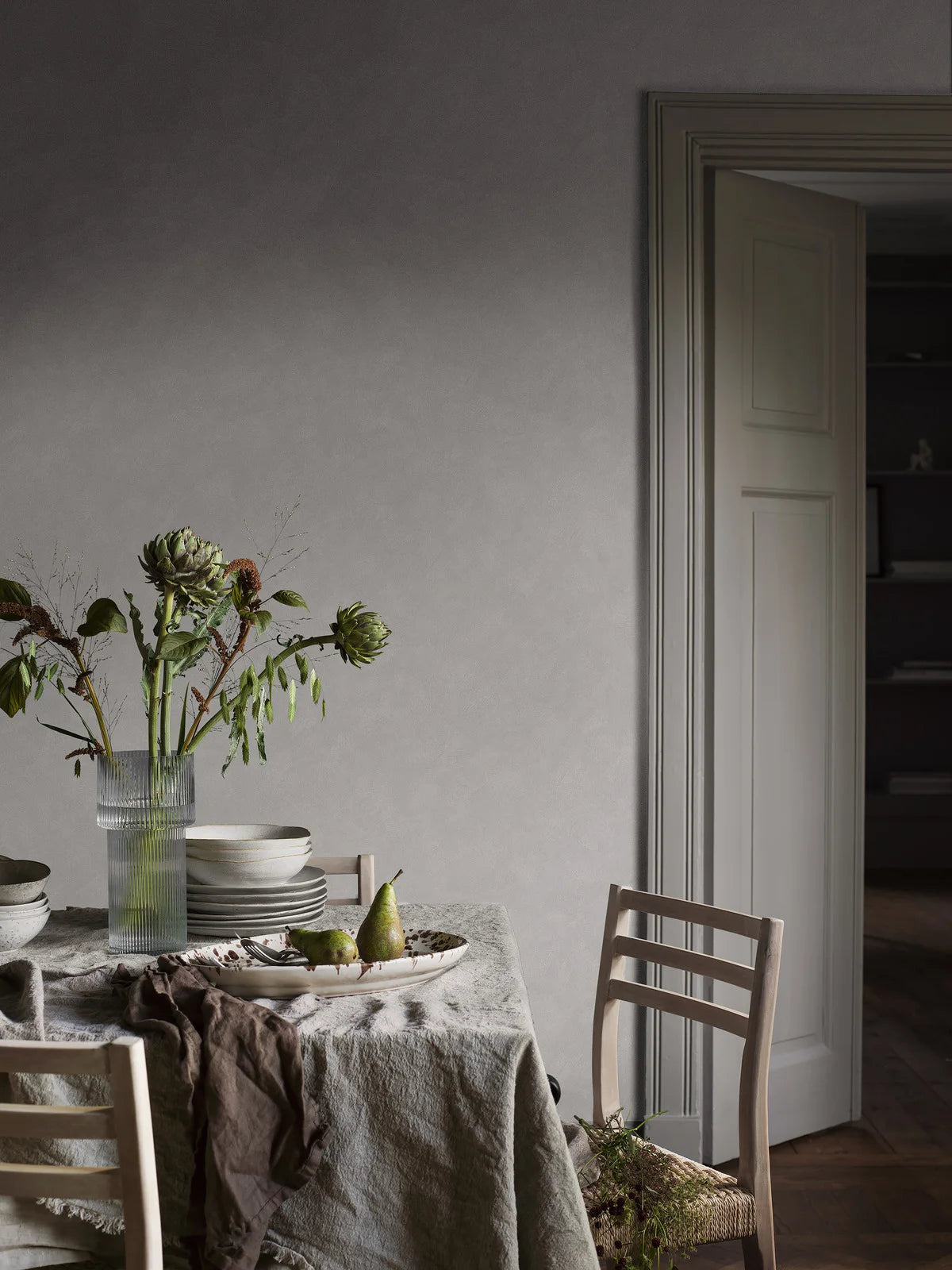 Tapeta imitujúca omietku MAĽARSKÁ STENA biela