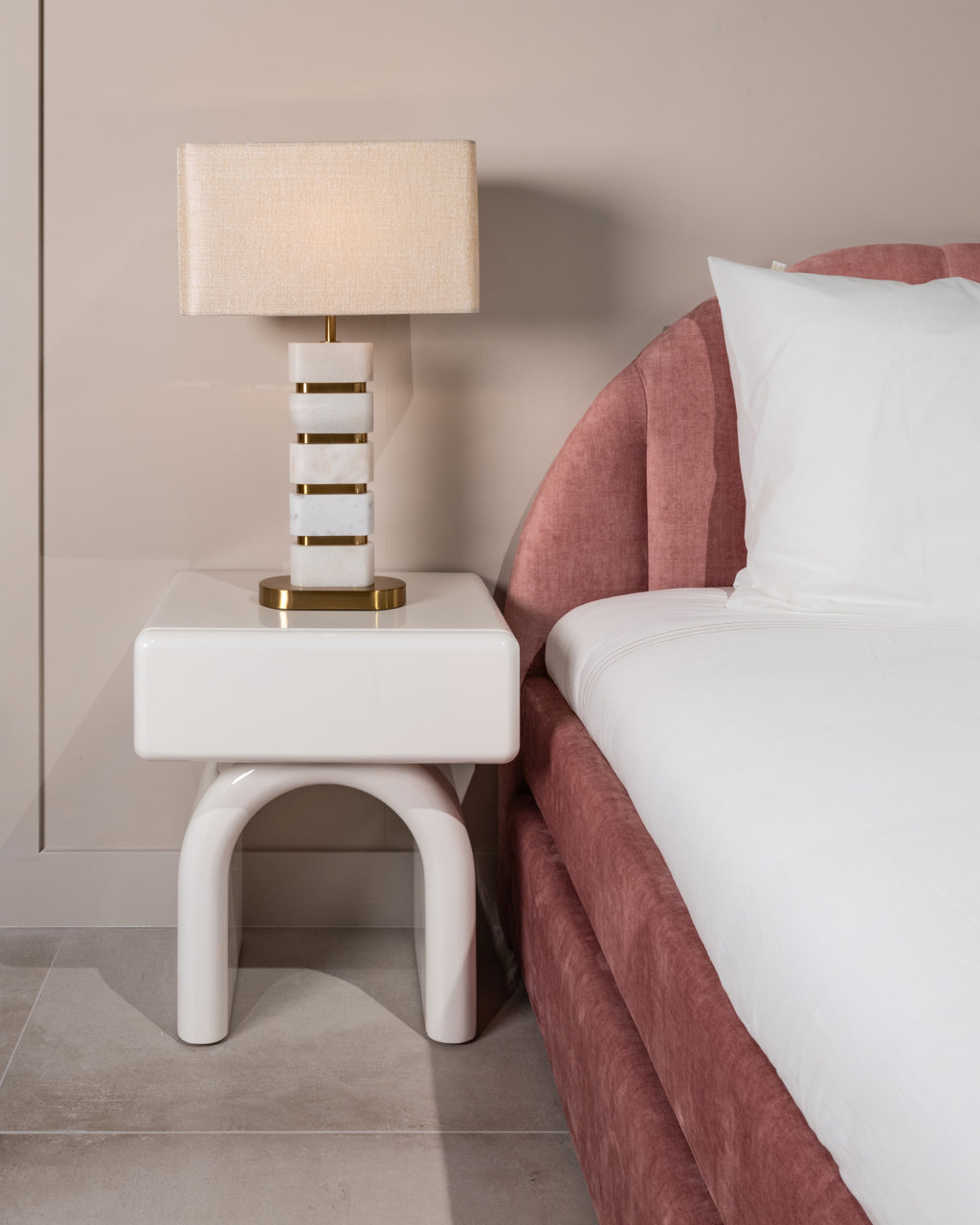 BENNET Nightstand White