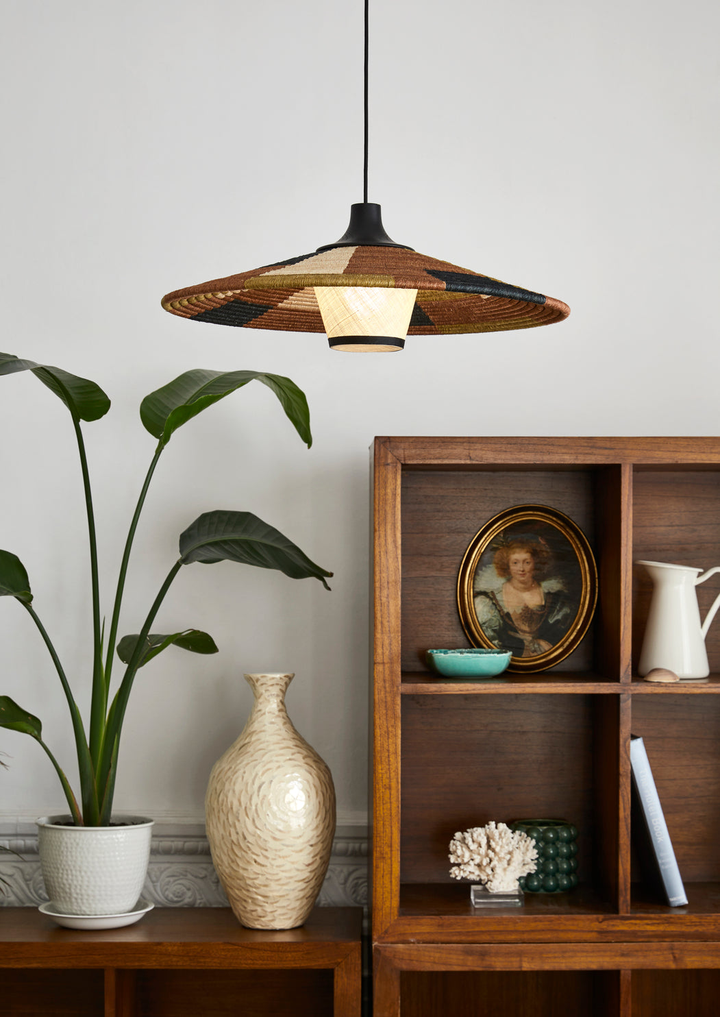 Závesná lampa PARROT hnedá