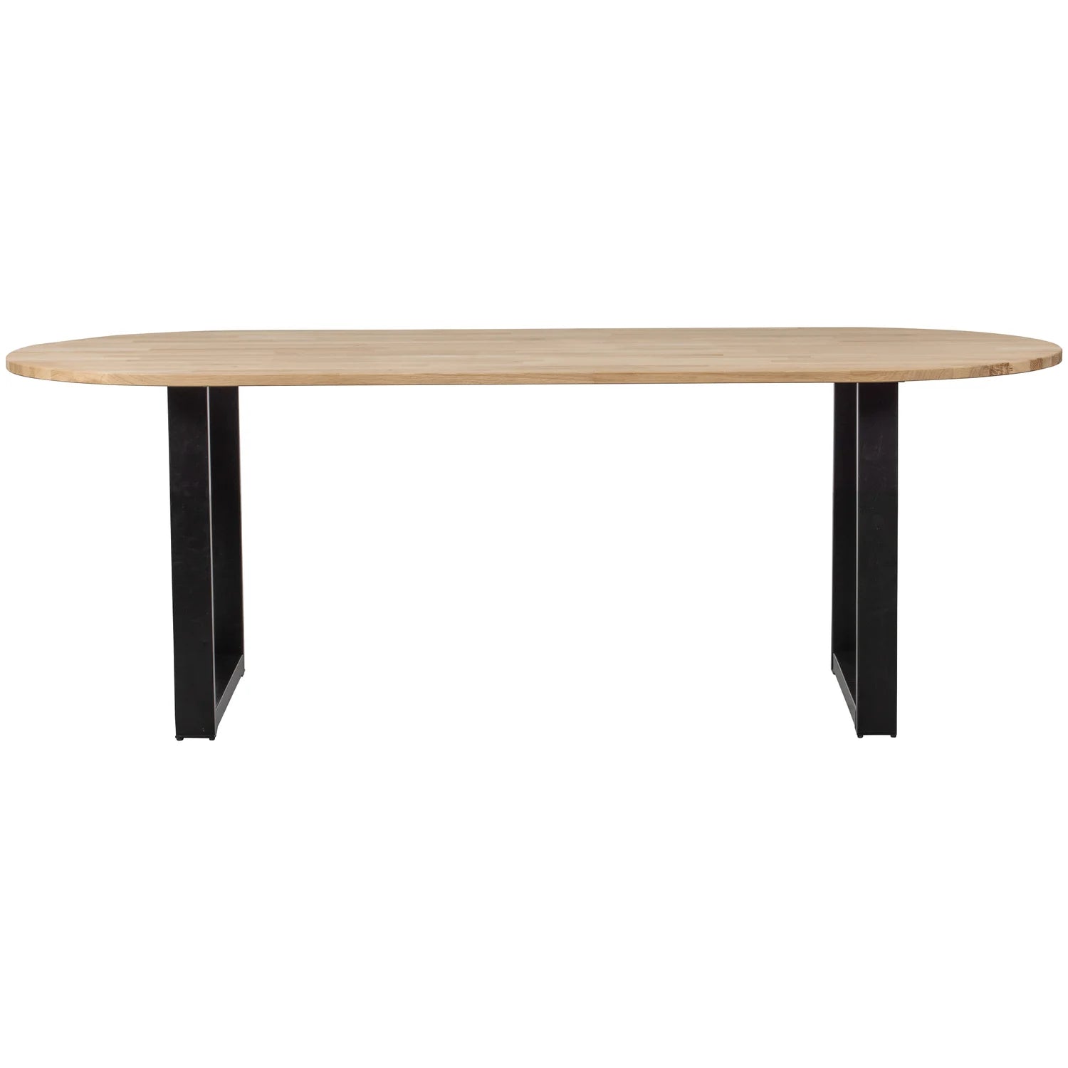 Oval table tablo oak with U -shaped base