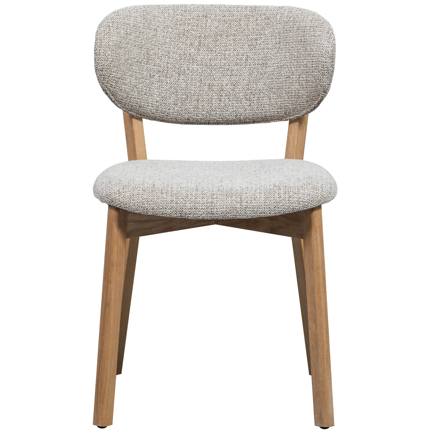 Stolička UDAR šedobéžová s drevenou základňou