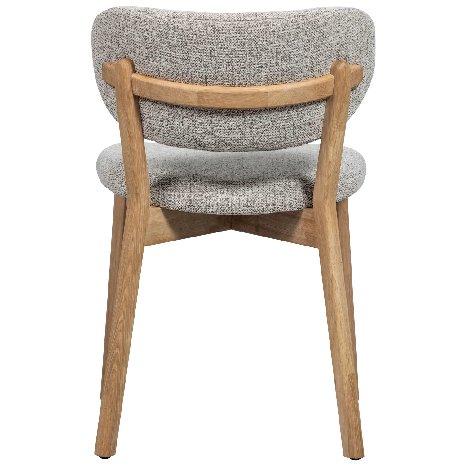 Stolička UDAR šedobéžová s drevenou základňou