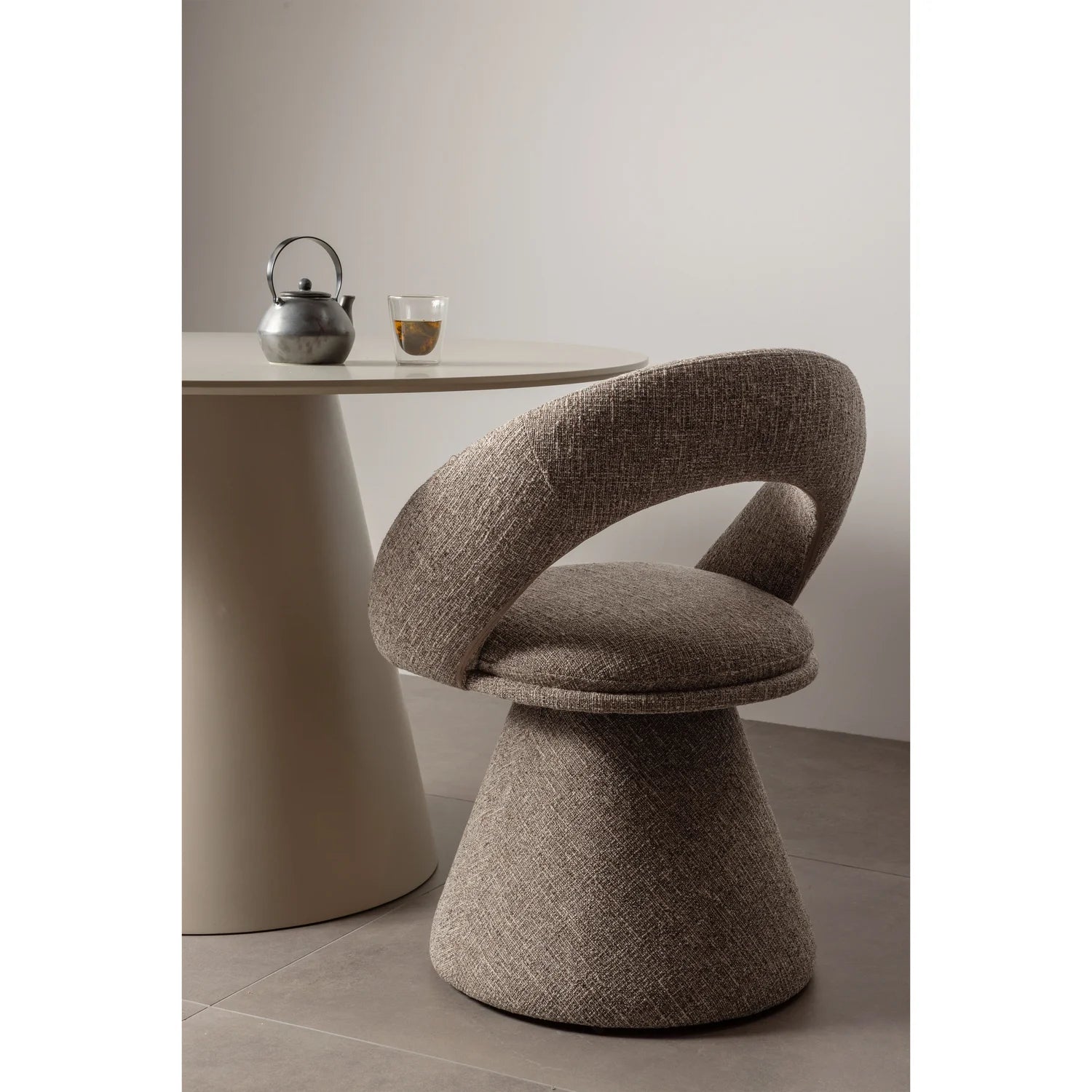 WINTER swivel chair sand mélange