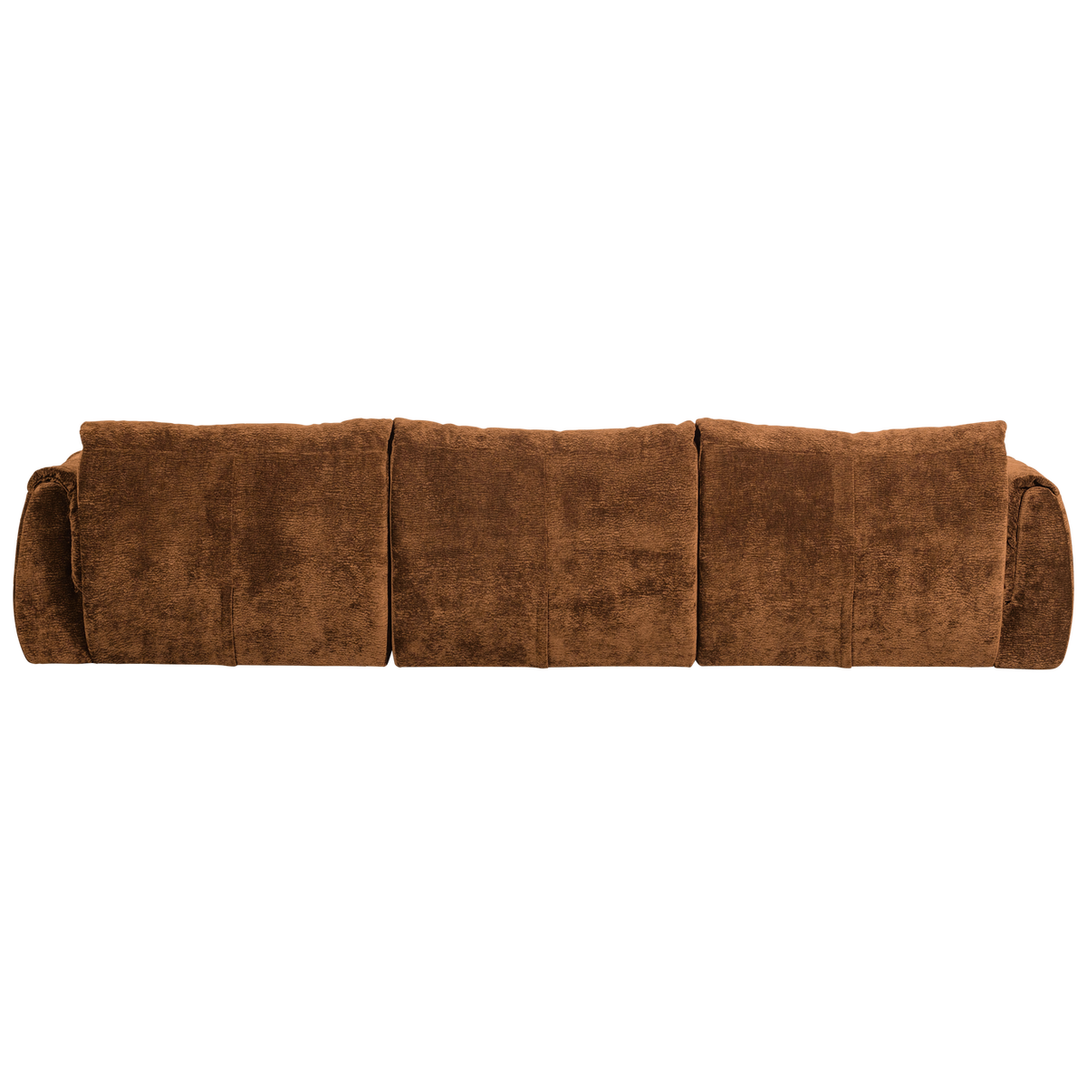 Sofa 3-osobowa BAGGY szenil 3D średni brąz – ujęcie 4